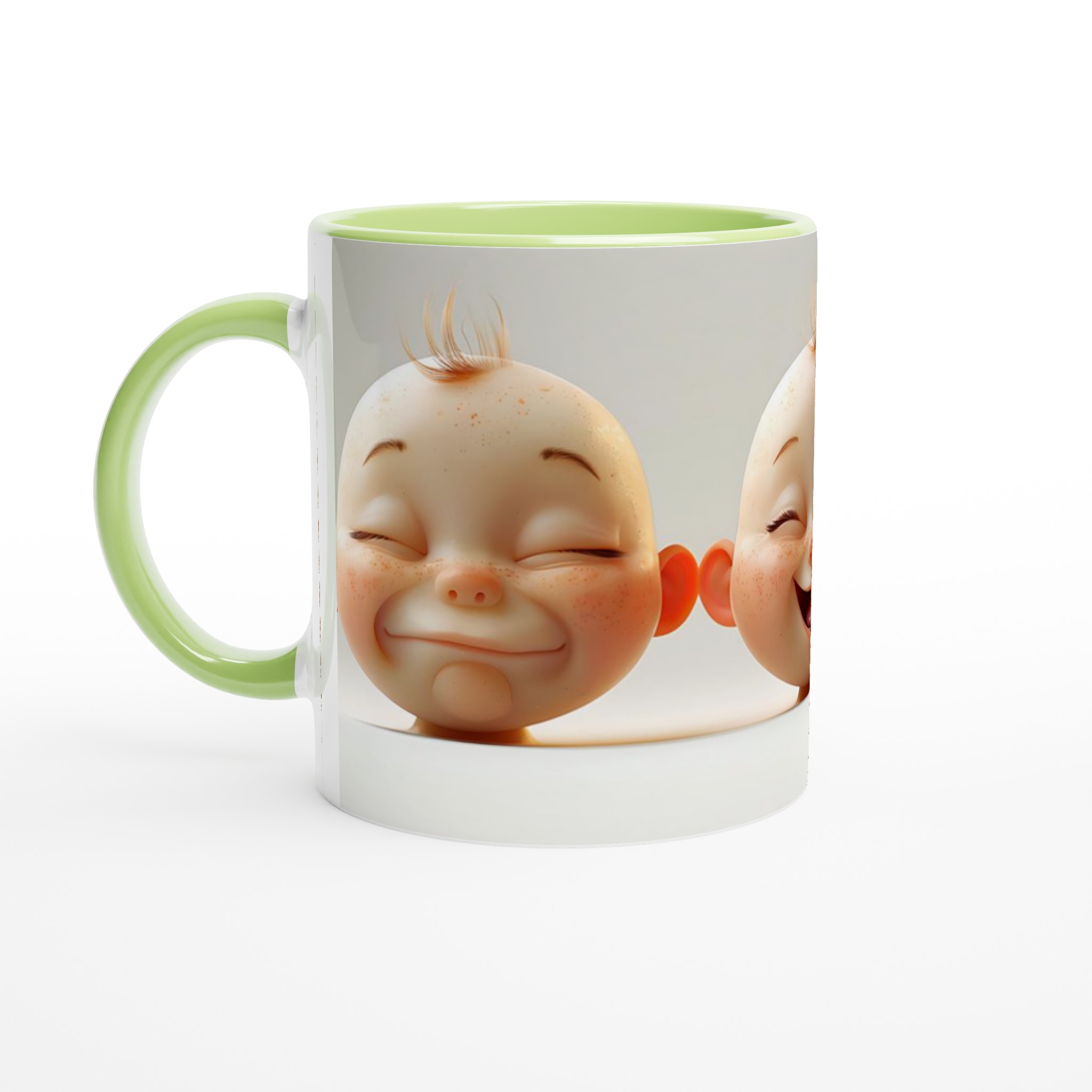 Glad Bebis Mugg - Söt Keramisk Kaffemugg med Lekfulla Ansiktsuttryck i 7 Färger 7 4d78488d-0382-4a6e-beef-f7b8bc54b78e