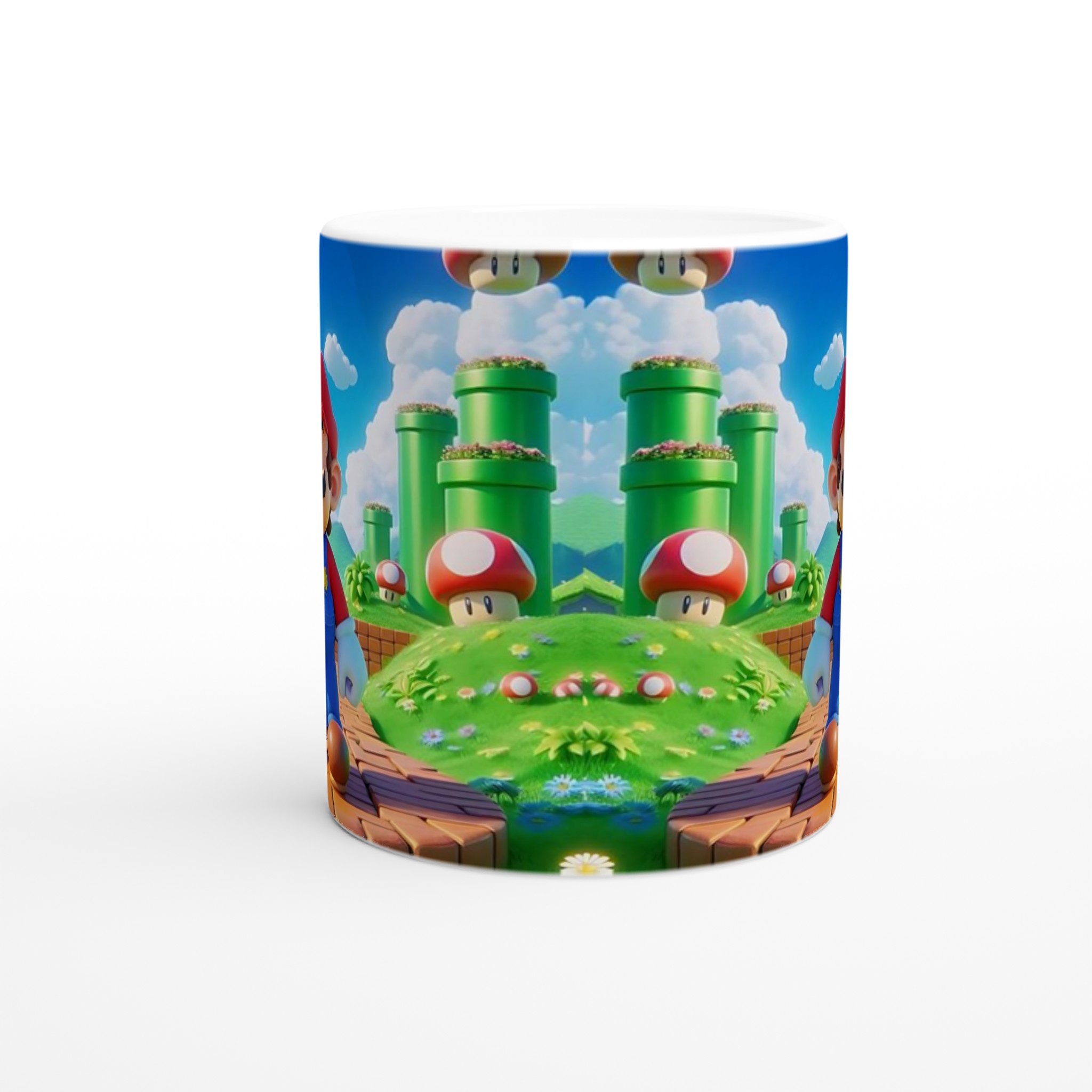 Vit 11oz keramisk mugg med färgstarkt och lekfullt spelmotiv i sju glada färger 8 4d9081c3-1e93-4d3e-a3df-15c1cf95fbe6