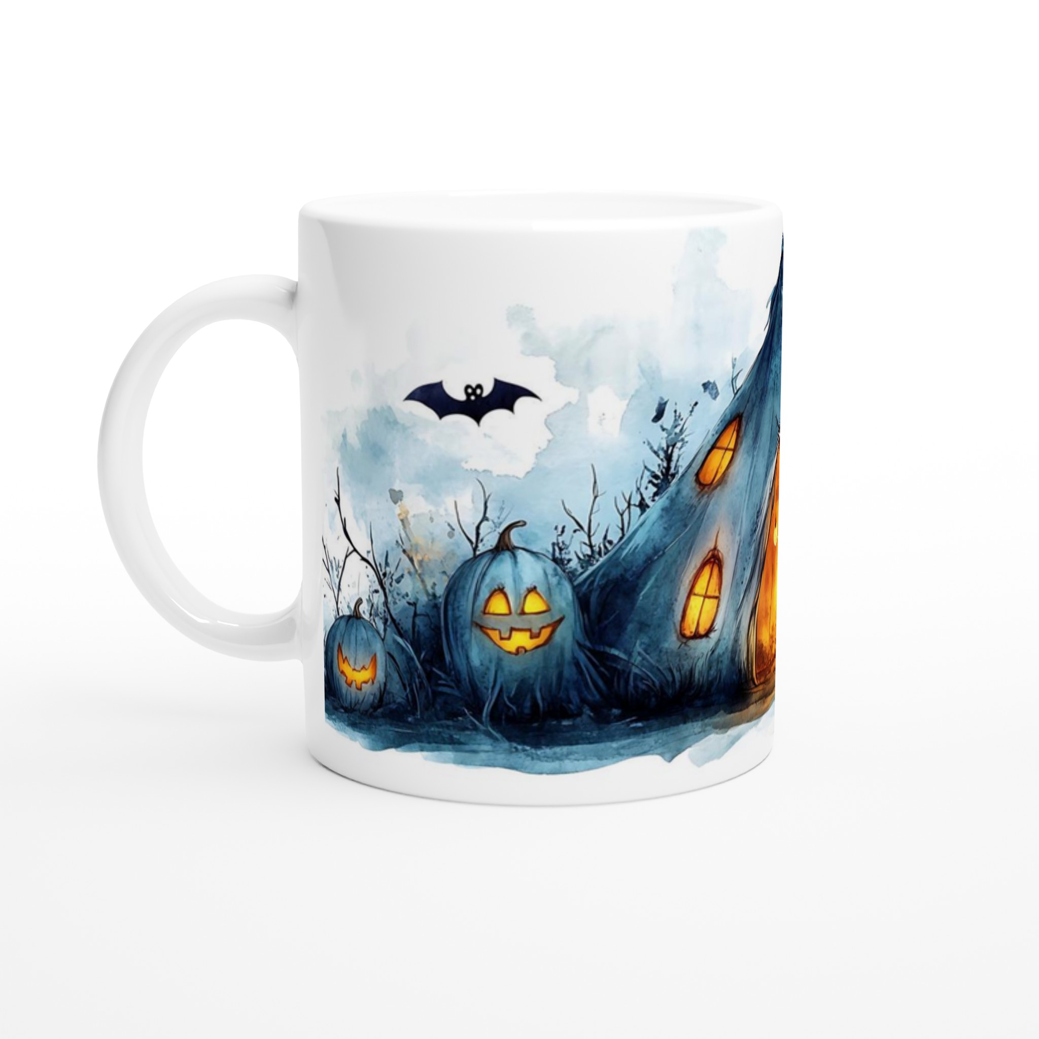 Spooky Halloween Camp Watercolor Mugg - 11oz Keramisk Mugg för Mysiga Höstkvällar 1 4dae78e6-f900-4f47-b883-202f477cfa65