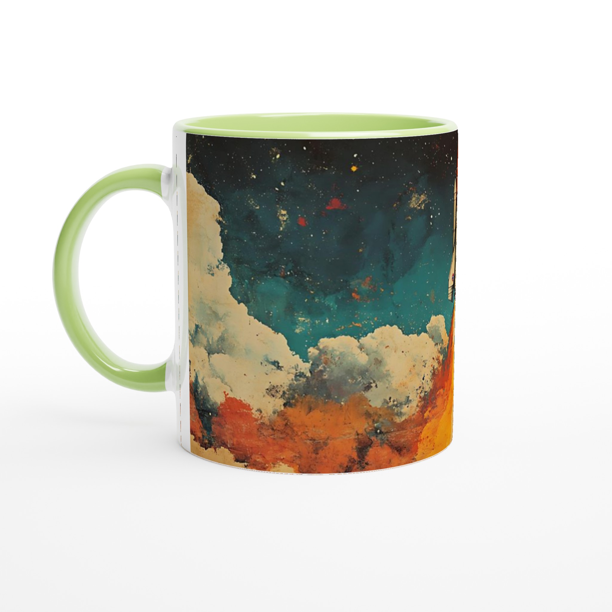 Kosmisk Start! Rymdfärja Keramikmugg - 11oz, Välj Bland 7 Färger 7 4dc2dd57-84f8-45c0-9eb6-4e90c06f0f7e
