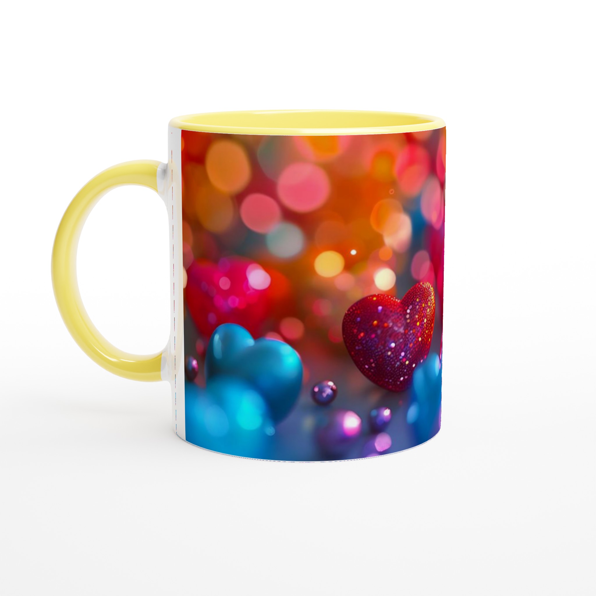 Kärlek i Varje Klunk: 11oz Keramikmugg med Glittrande Hjärtan – Välj Din Favoritfärg! 3 4dc82025-ee34-4432-9a63-2b7c18e3c3a6