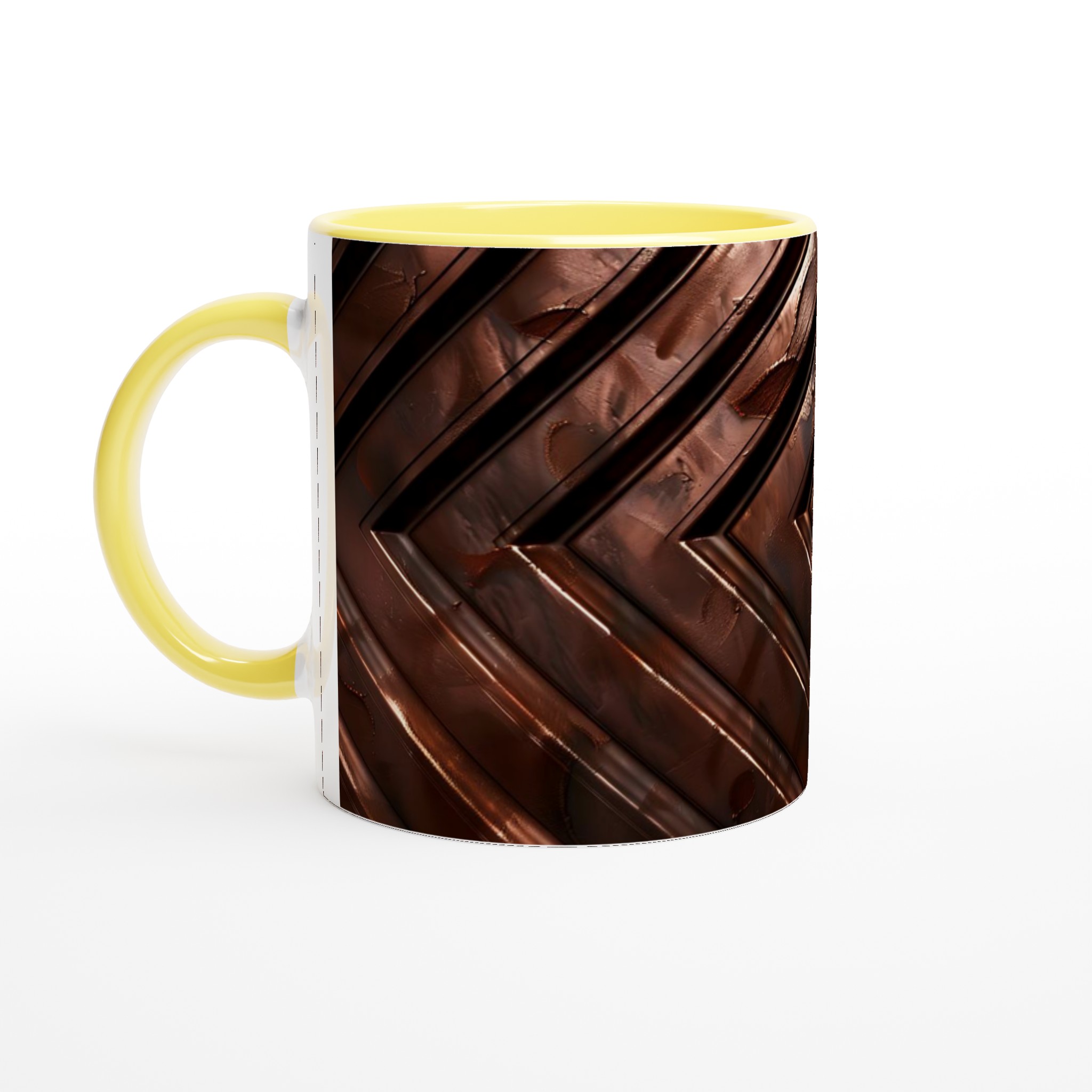 Lyxig Brun Geometrisk 11oz Keramisk Mugg – Välj bland 7 Eleganta Färger 4 4dcc6be3-e0c5-4c8b-b8c1-9c02b3d03249