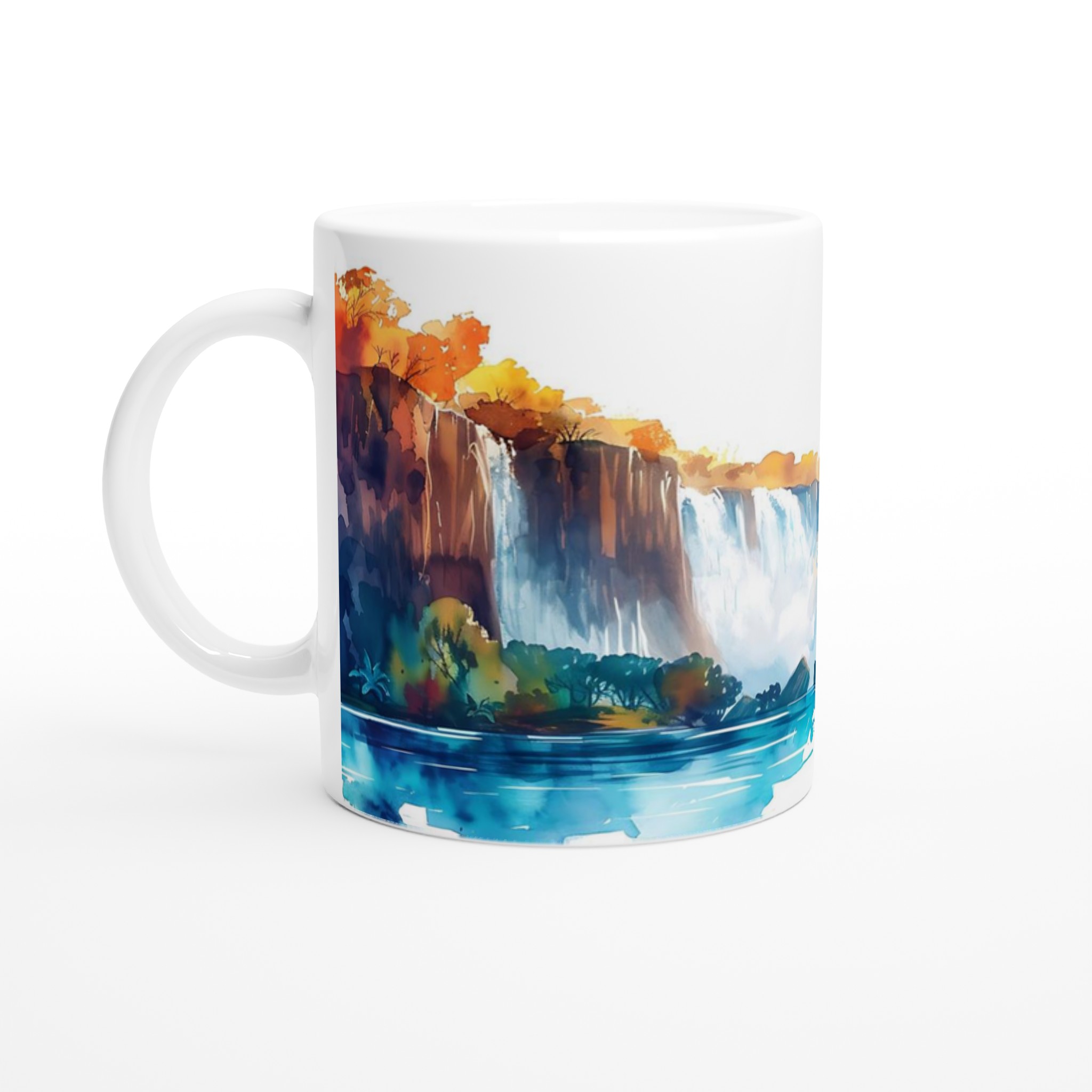 Akvarellvattenfall Keramisk Mugg – Konstfull Design i Flera Färger 1 4defa8f0-aaed-492f-9a28-512613c10058
