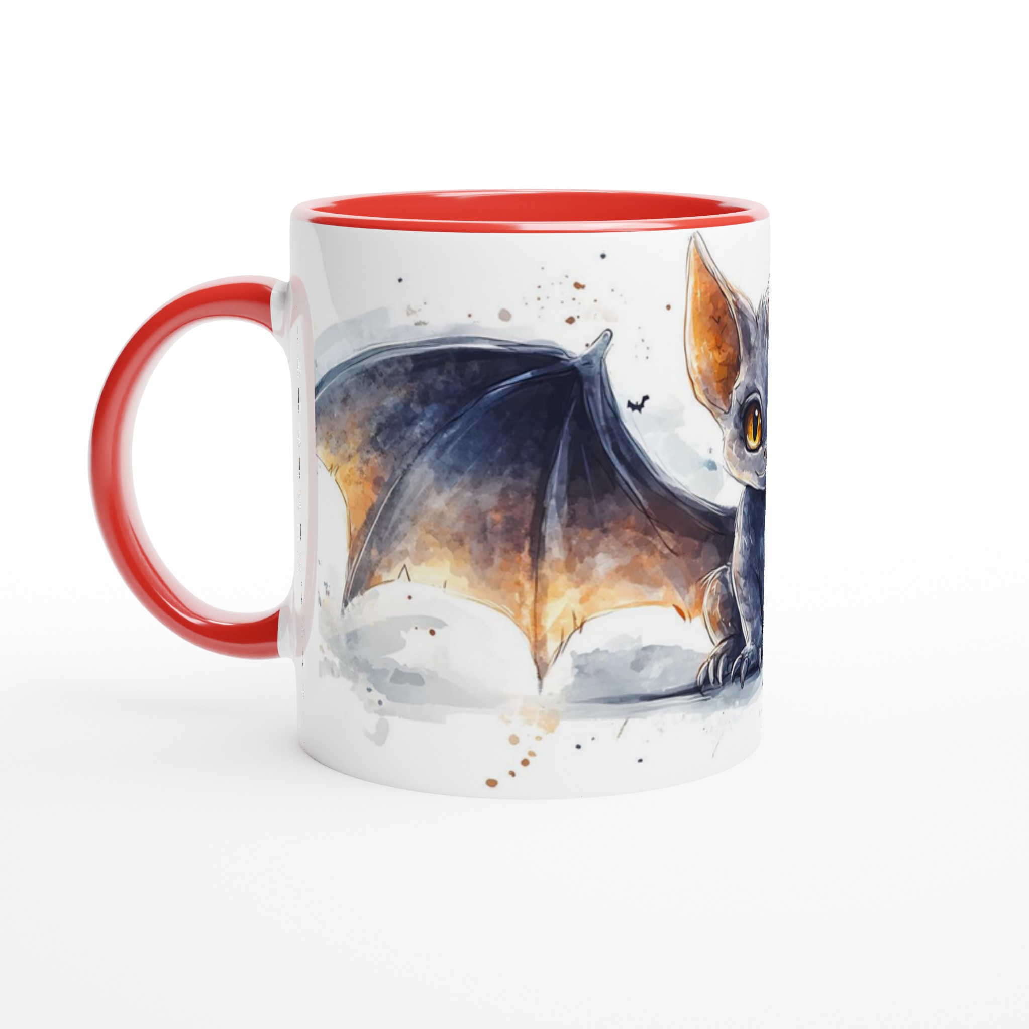 Söt Fladdermus Akvarell Mugg - Unik Keramikmugg i Flera Färger (11 oz) 5 4e25e911-b47e-4a40-a12c-bf2186ad0d2b