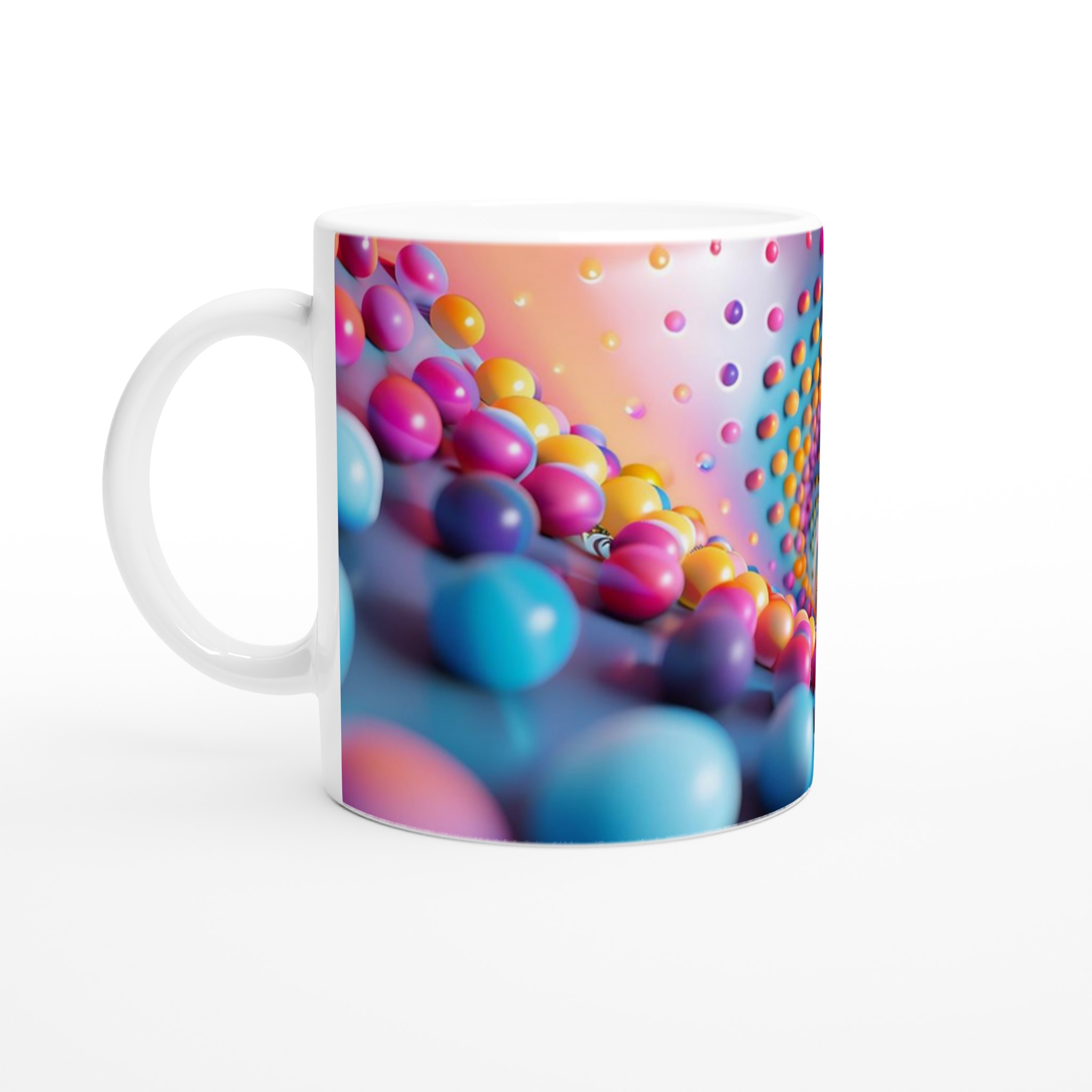 Färgglad 11oz Keramisk Mugg – Hypnotisk Design i Vibranta Nyanser 1 4e31d5a8-6598-4639-8d13-61b23e7b800e