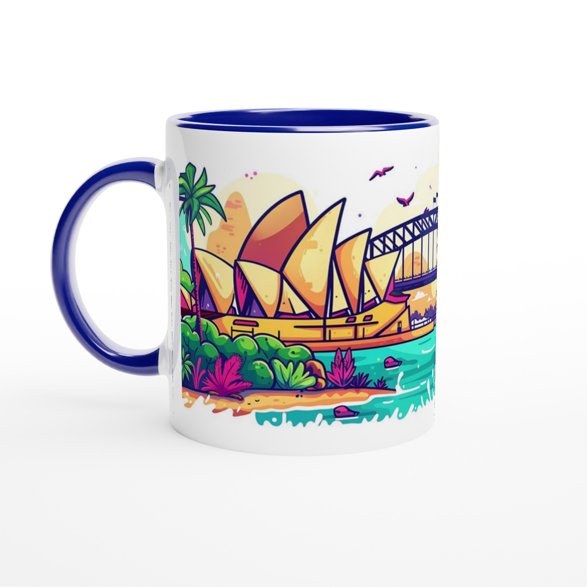 Sydney Harbor Pop Art Keramisk Mugg – Färgglad Resemugg i Valfri Färg 2 4e50ab9e-4186-4050-88c8-52e0ed390d96