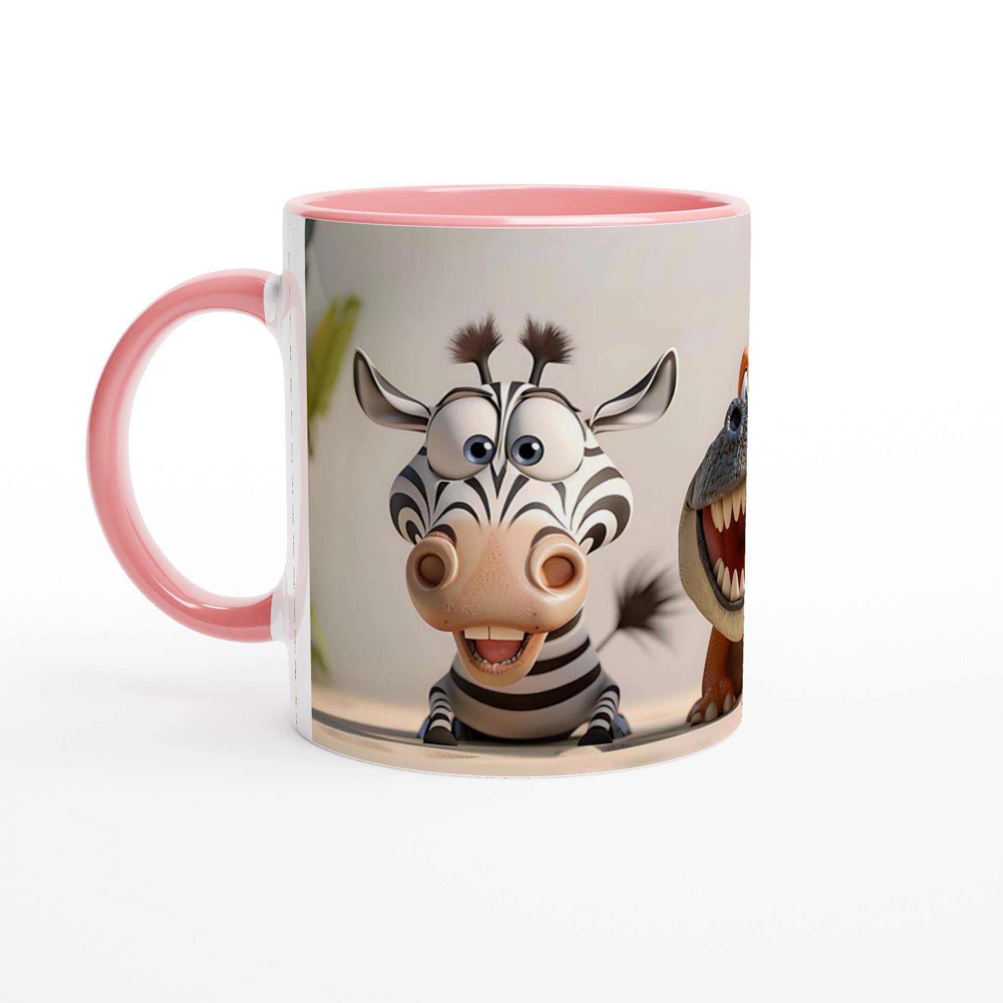 Safari Vänner Keramisk Mugg – Lekfull Design med Zebror & Krokodil, Välj bland 7 Färger! 6 4e6aad1d-0770-42d5-8bbd-dd51c6c9dab9