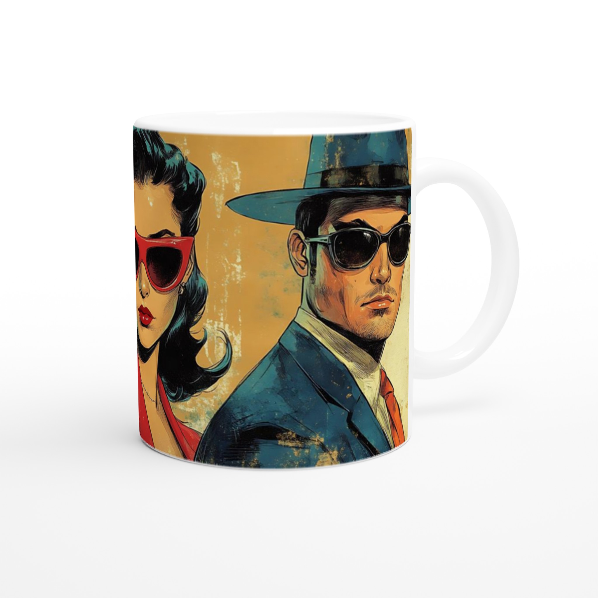 Retro Pulp Noir Keramisk Mugg - Välj din färg! 9 4e981315-4456-4041-83ba-d4163e1b9ba6