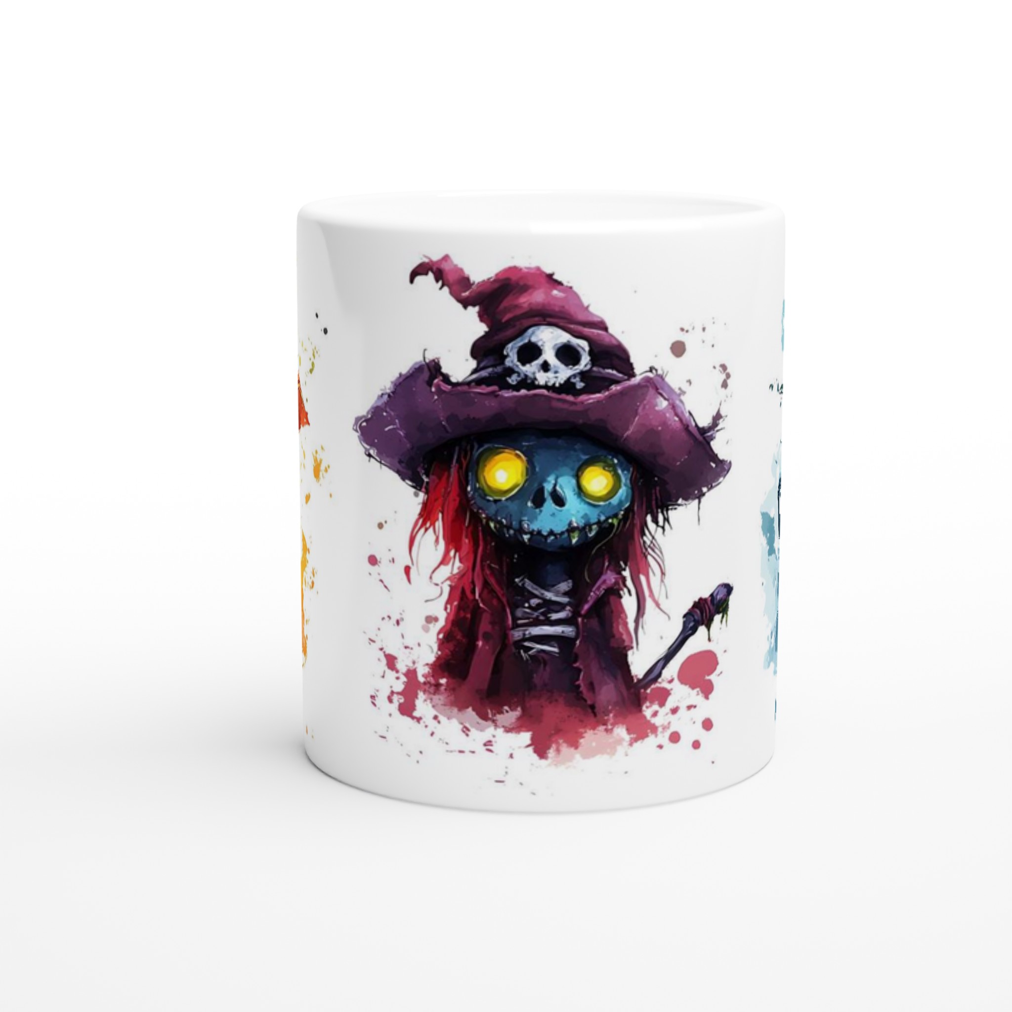 Mörk & Magisk Keramisk Mugg - Akvarell Zombie Häxmotiv i Ditt Val av 7 Färger 8 4eaa5b02-ca78-420e-97ff-468a74c400e3
