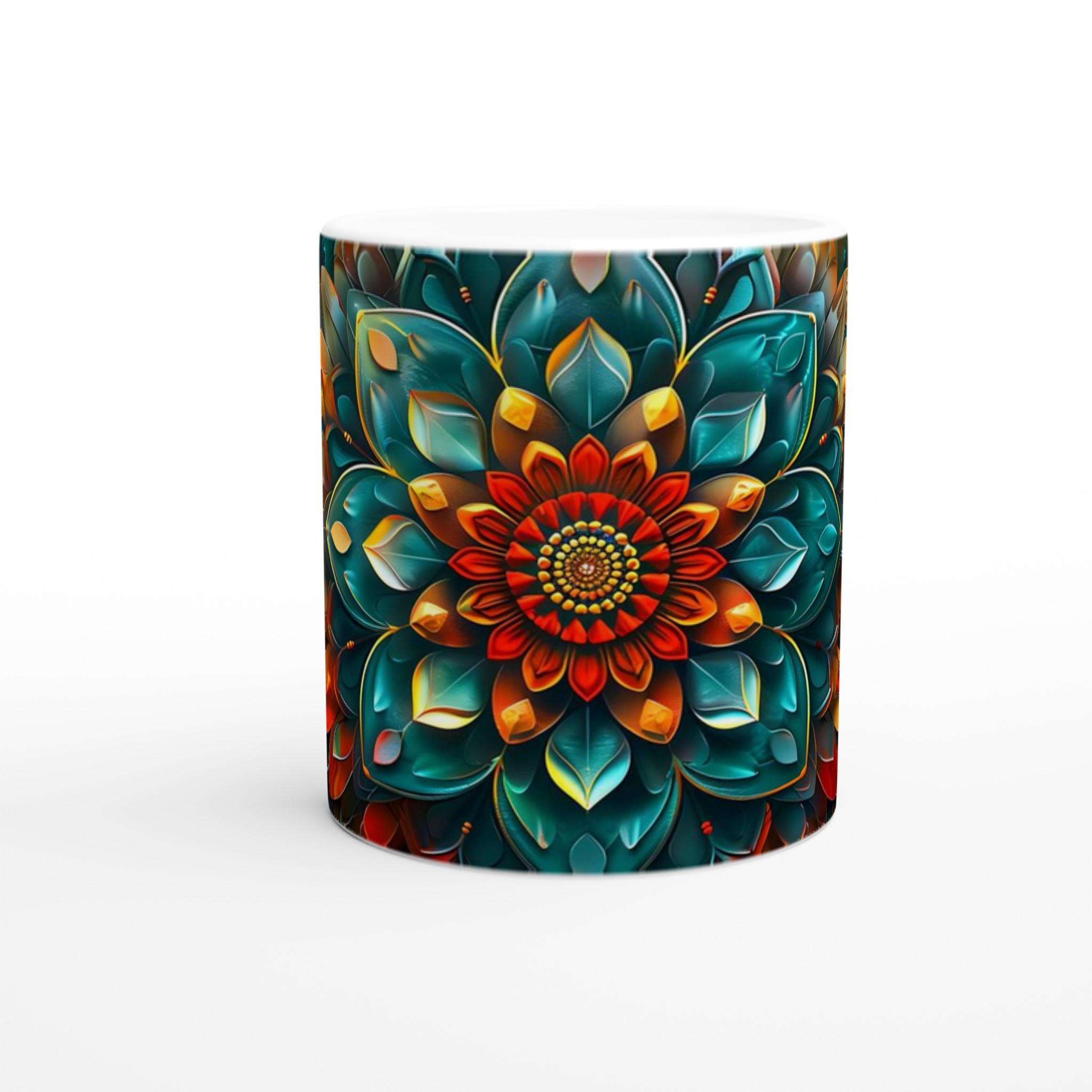 Abstrakt Mandala 11oz Keramikmugg – Strålande Design för Kaffe & Te i Flera Färger 8 4ef12973-e3f8-49f3-9d54-810d9a80a571