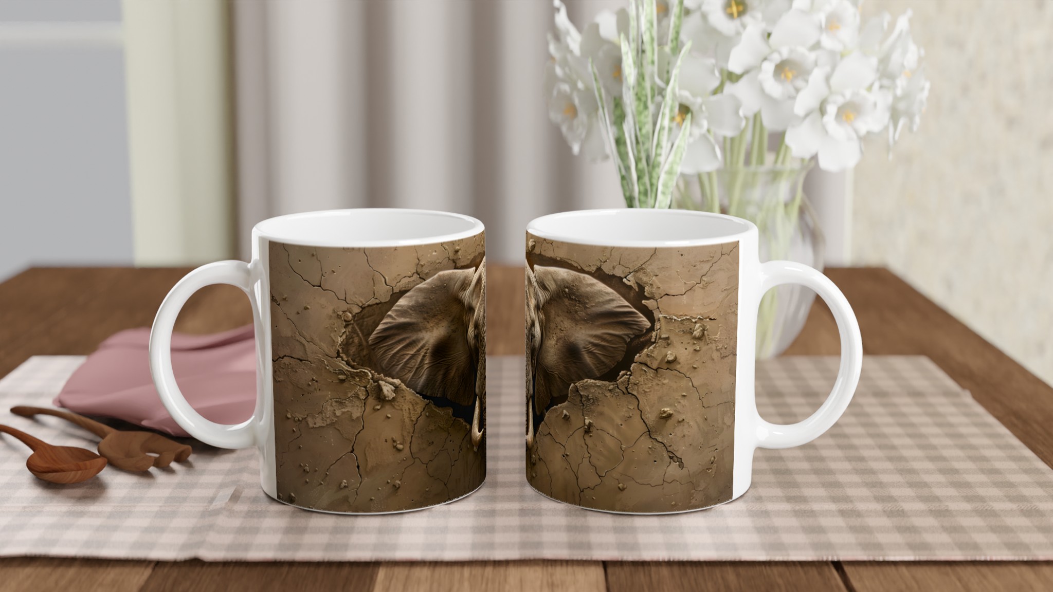 Majestätisk Elefant Mugg – En Unik 11oz Keramisk Mugg för Naturälskare 10 4f037e5b-d112-46d0-8c00-e24c0539b114