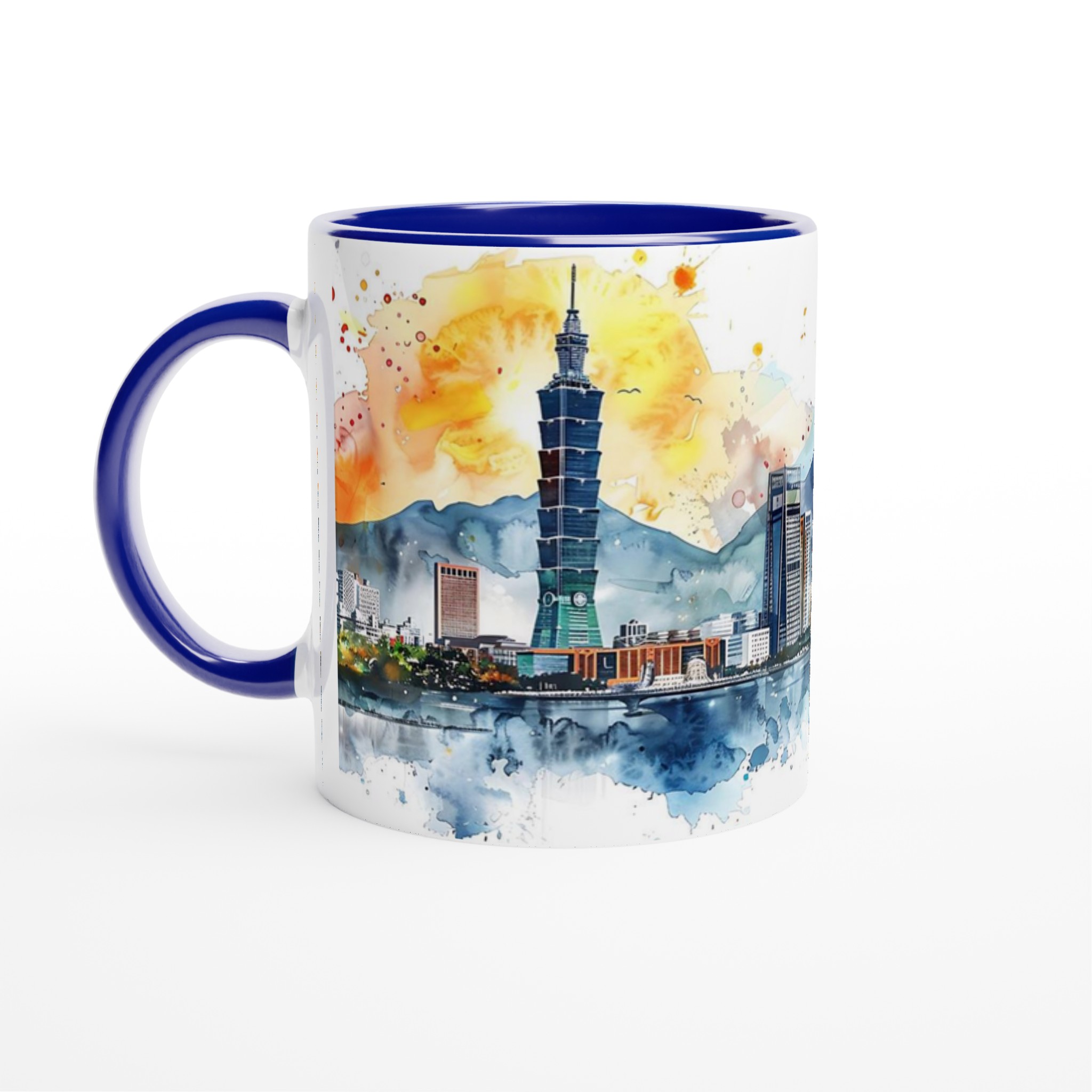 Stilren Keramikmugg - Stadslandskap i Akvarell | 11oz Premium Mugg i Flera Färger 2 4f12c166-4549-4092-a800-b36ac39e123e