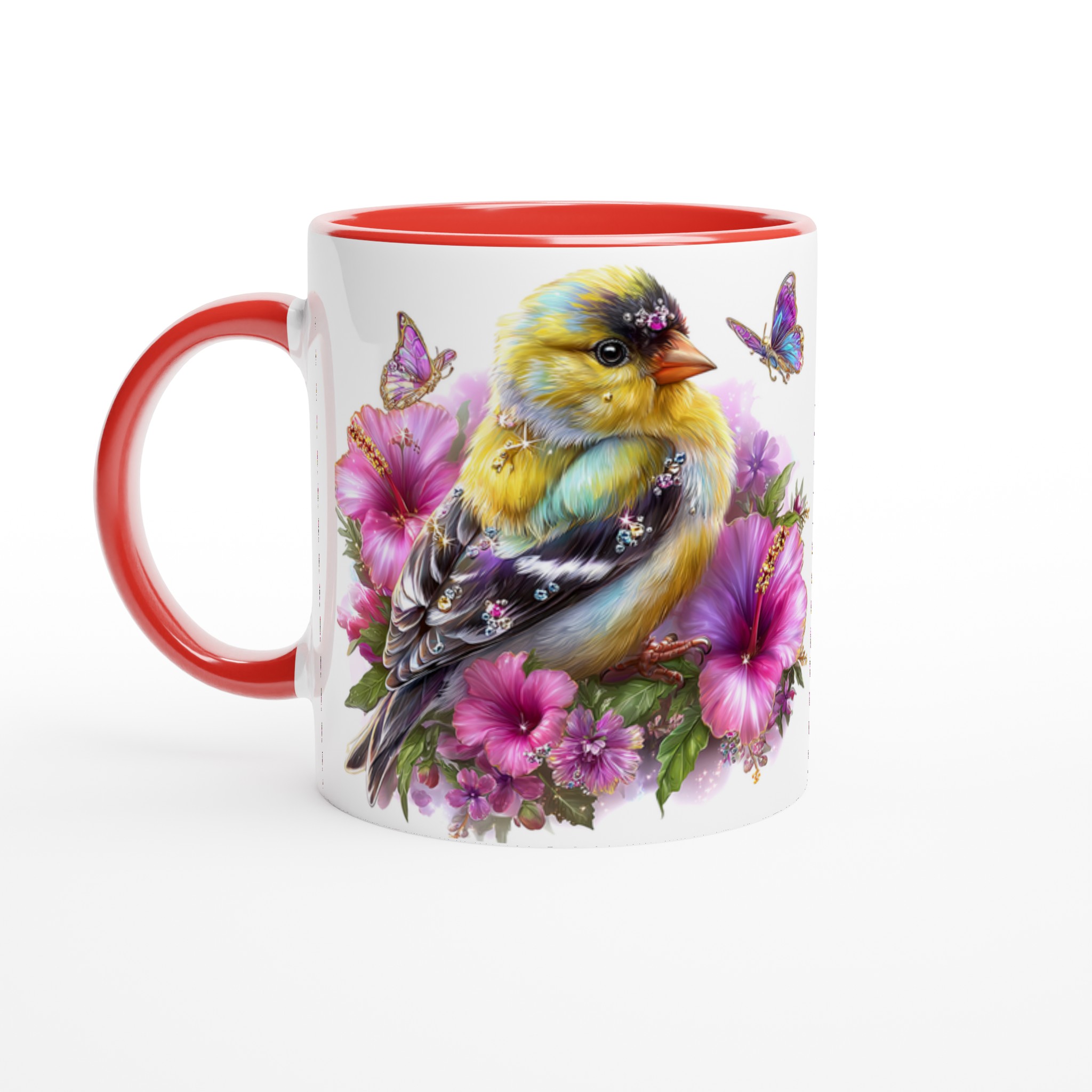 Förtrollande Fågel & Hibiskus Keramisk Mugg – Ett Konstverk för Varje Sip i Valfri Färg! 5 4f37c28d-41a0-464b-9553-8b55cb13f152