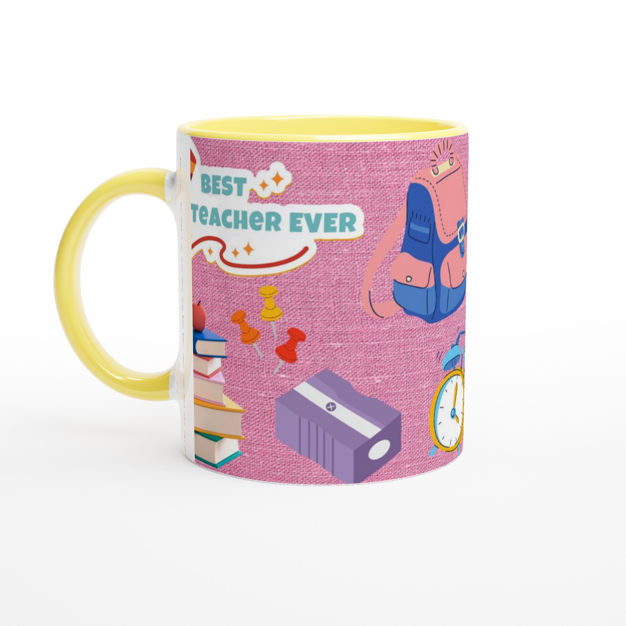 Vit 11oz keramisk mugg – Hyllning till lärare i sju färgstarka keramikhöljen 3 4f3ad4f6-4c2c-40c8-b388-3d1ad04b1576