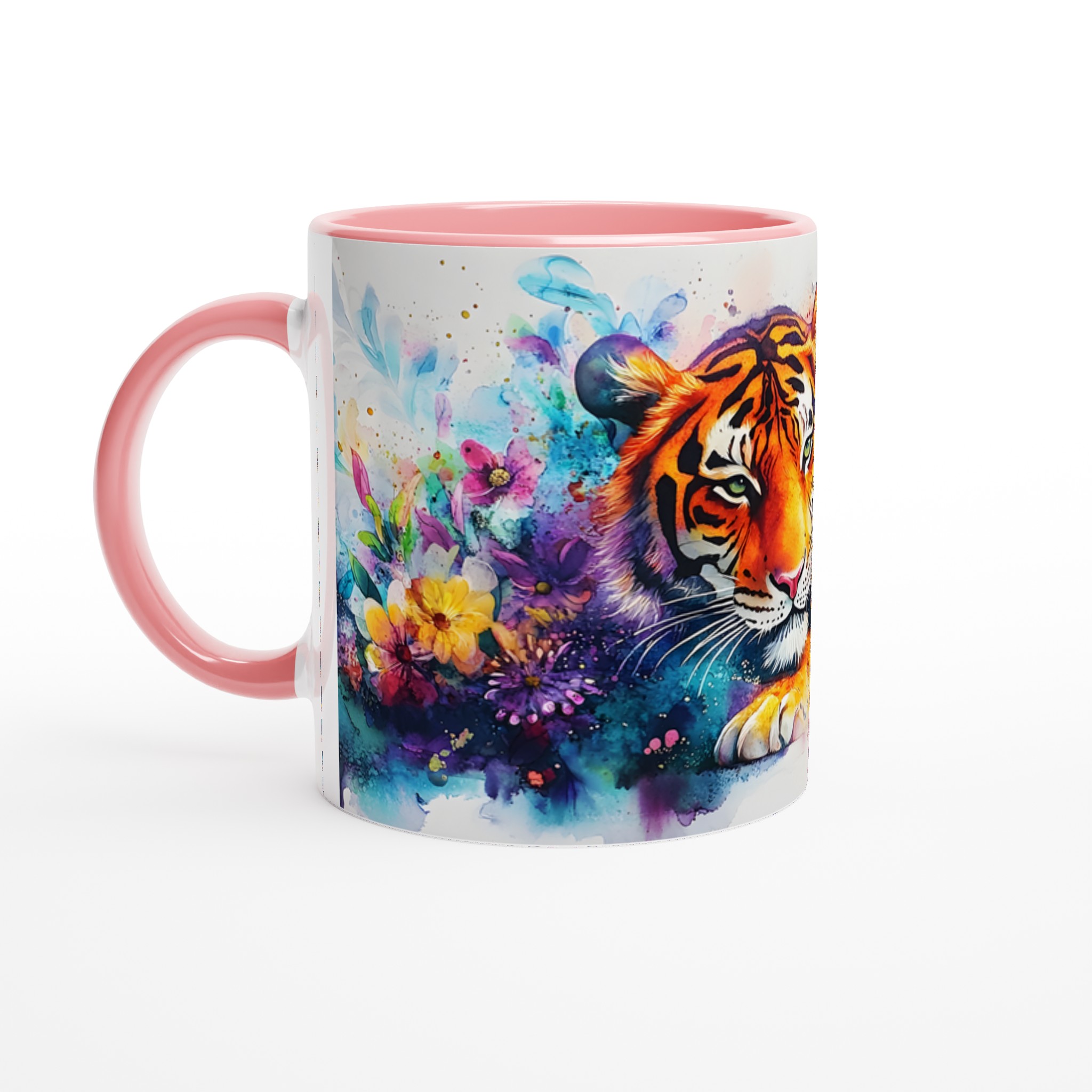 Mångfärgad Akvarell Tiger Mugg – Vibrerande Konst för Din Kaffestund, Välj Din Favoritfärg! 6 4f4c062b-d8bd-4069-b0b4-26aeb4092292