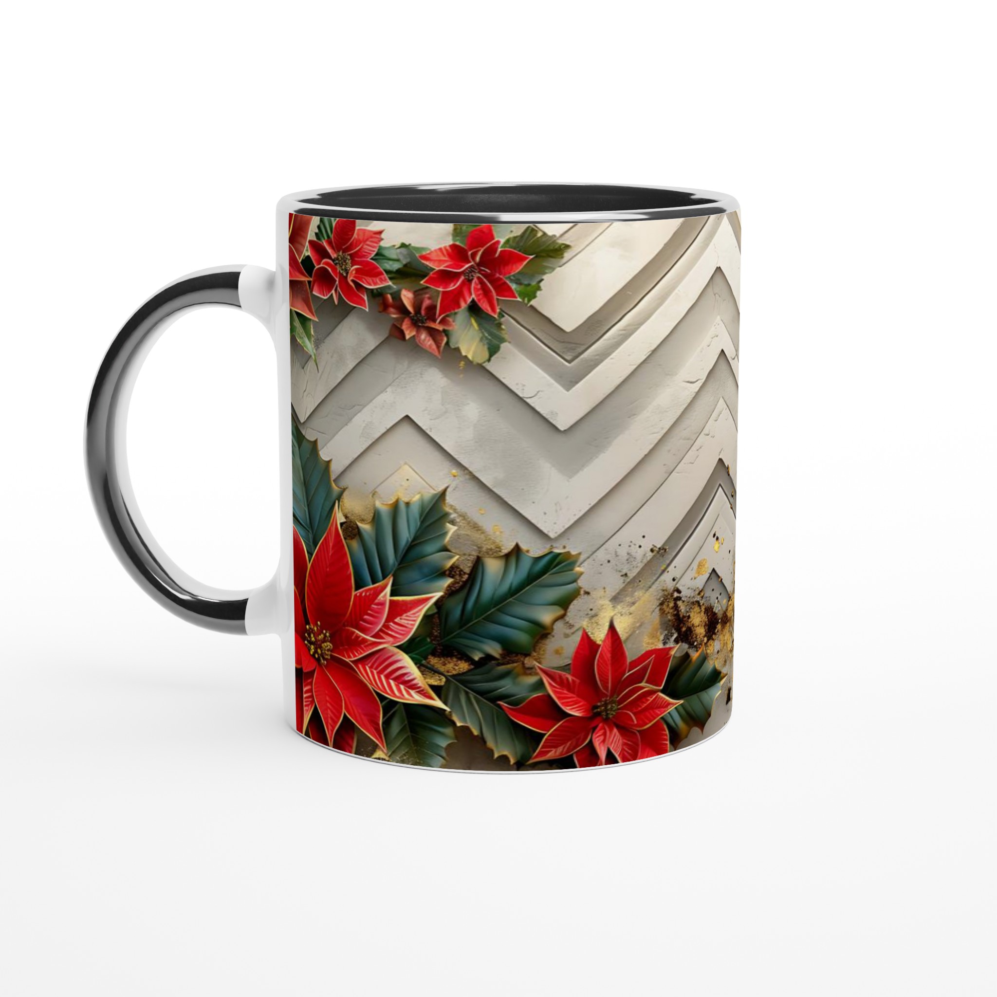 Vit 11oz keramisk mugg med julig prydnad i din favoritfärg 4 4f84b512-f9f0-42e8-a32e-01f2ac54aa6f
