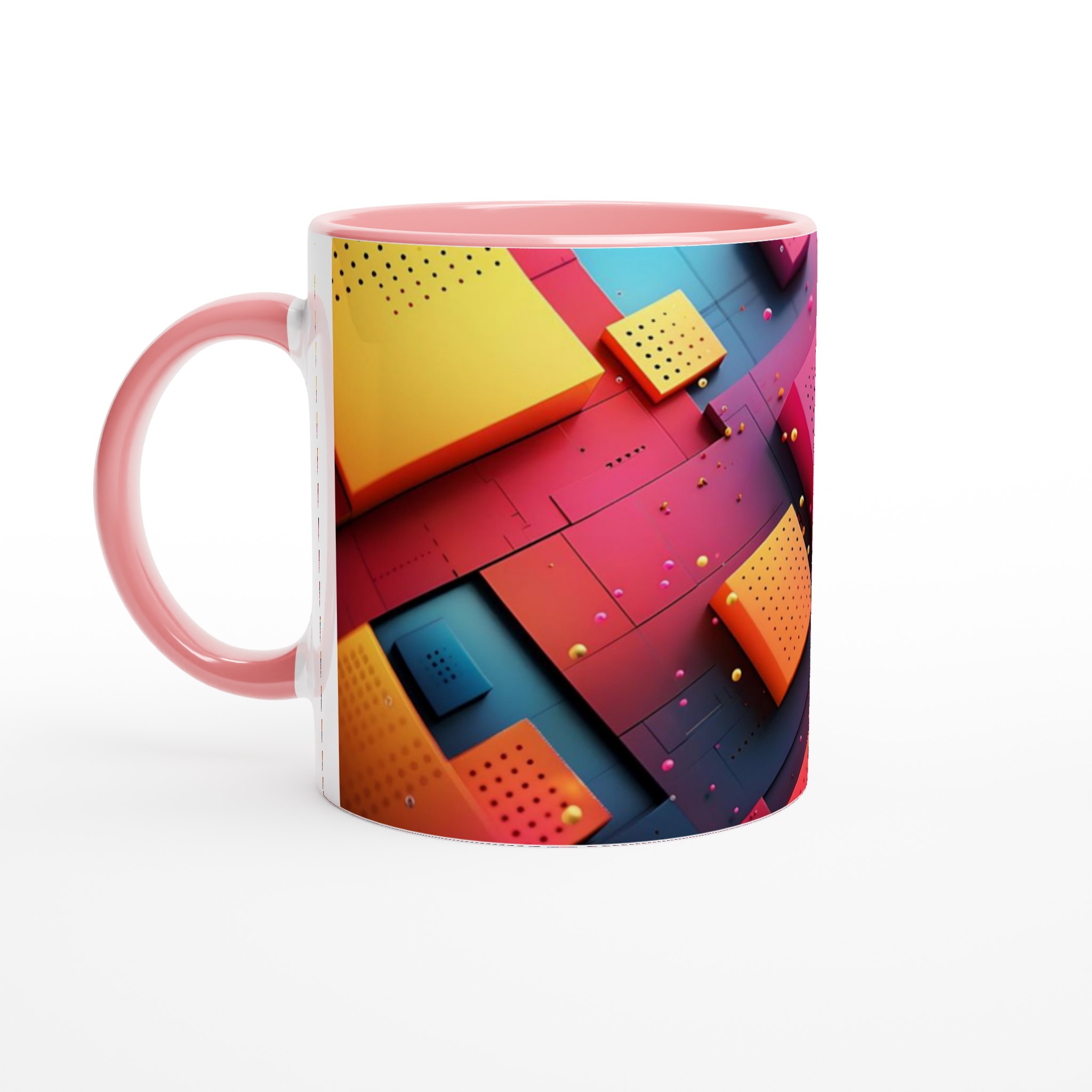 Abstrakt Geometrisk 11oz Keramisk Mugg – Modern Design i Valfri Färg 6 4fc4f4ca-f62f-4e99-92fb-03a7d5c07c3d