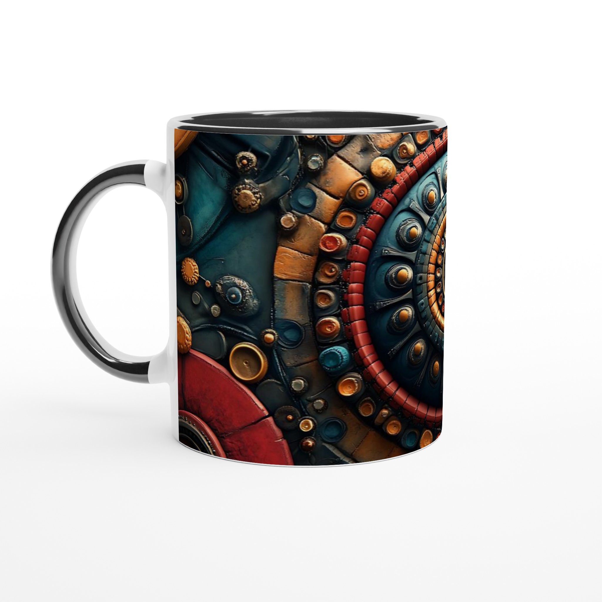 Mandalainspirerad 11oz Keramikmugg - Bohemisk Design med Vintage Charm 5 4fd39f06-40bb-48e6-ade9-3670702ff2dc