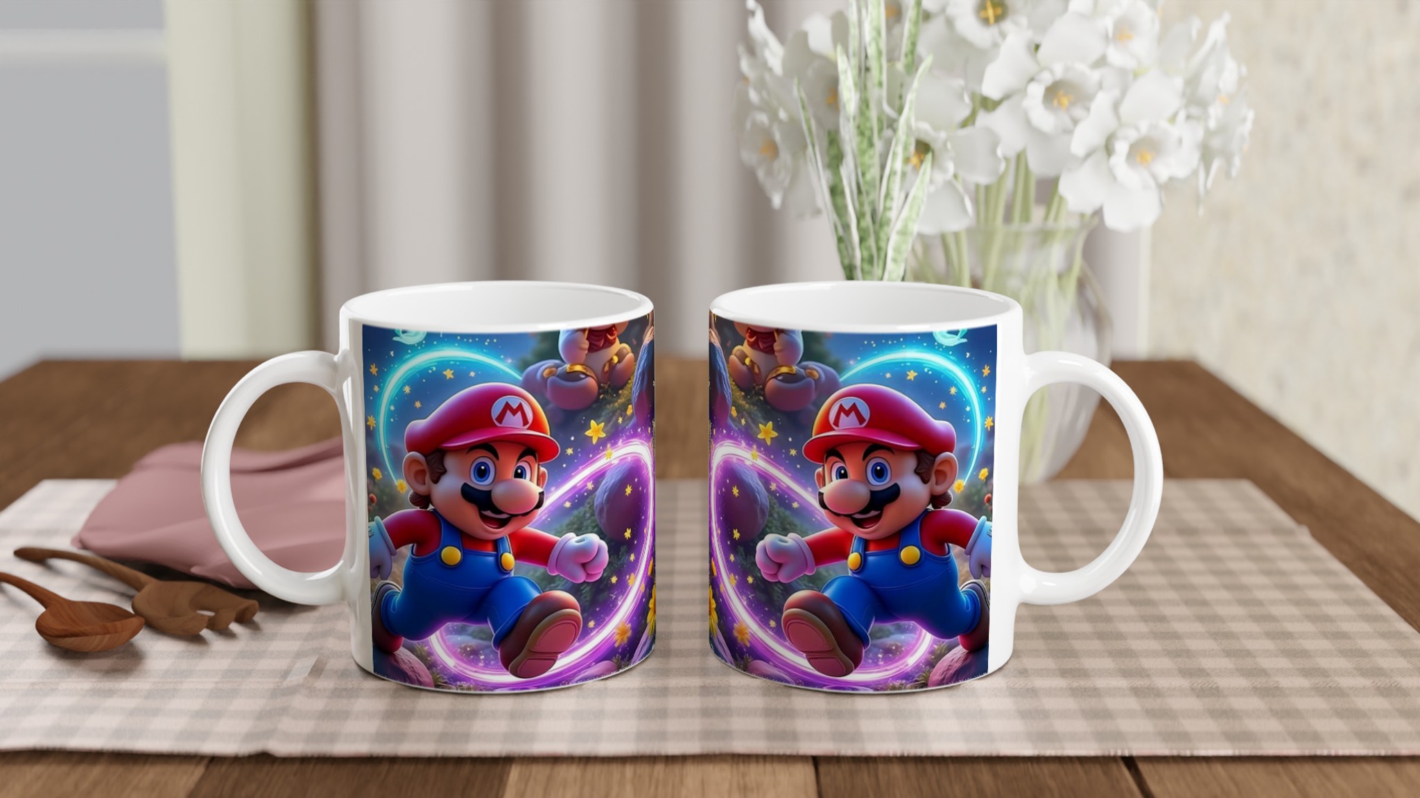Vit 11oz keramisk mugg med livfull spelinspiration och färgstarka val 10 501433be-888e-4abb-b56c-f5b2c9fb55b6