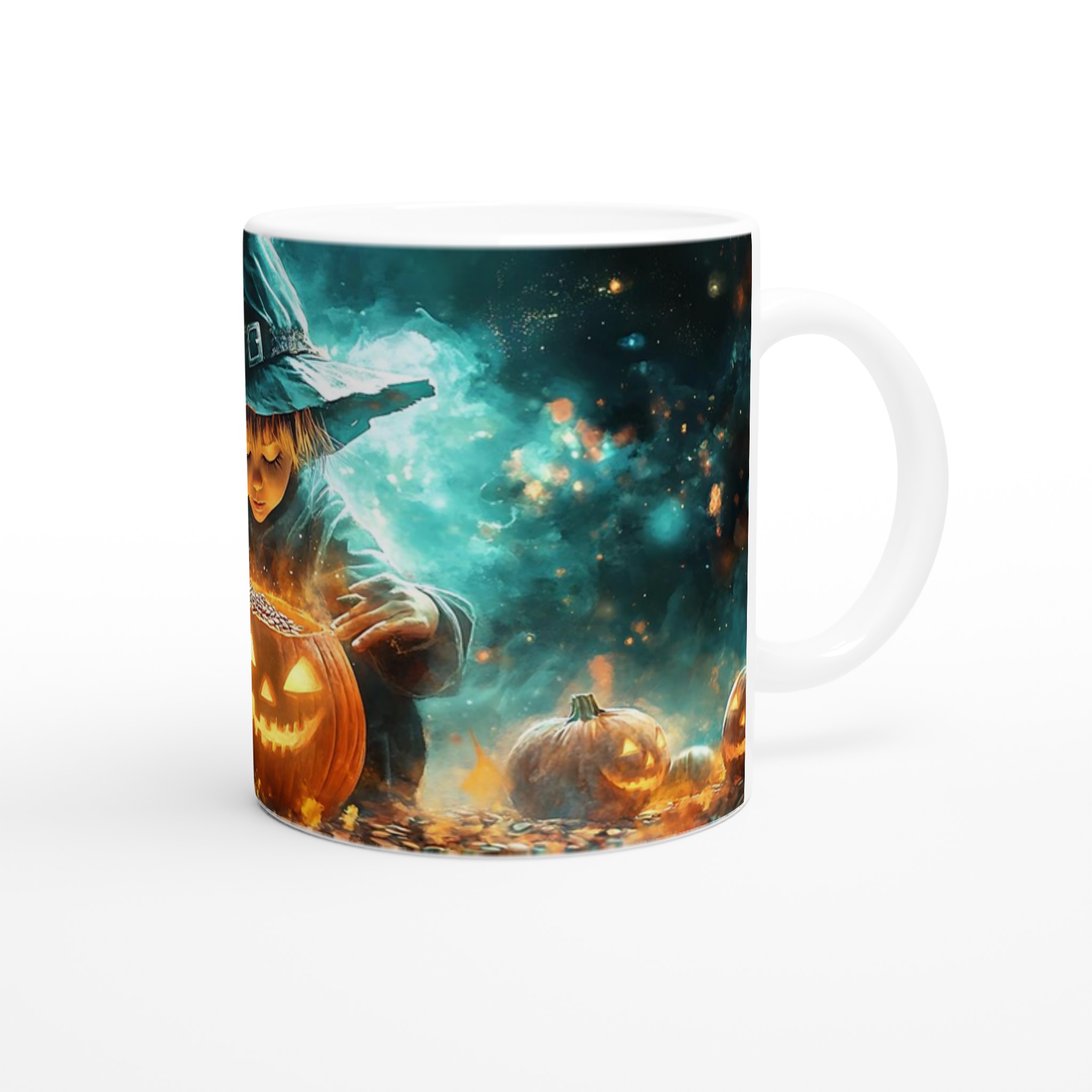 Förtrollad Halloween Mugg - Magisk Häxa med Pumpa, Välj bland 7 Mystiska Keramiska Färger! 9 501b76ce-0c8d-4568-9758-77e637cb08f7
