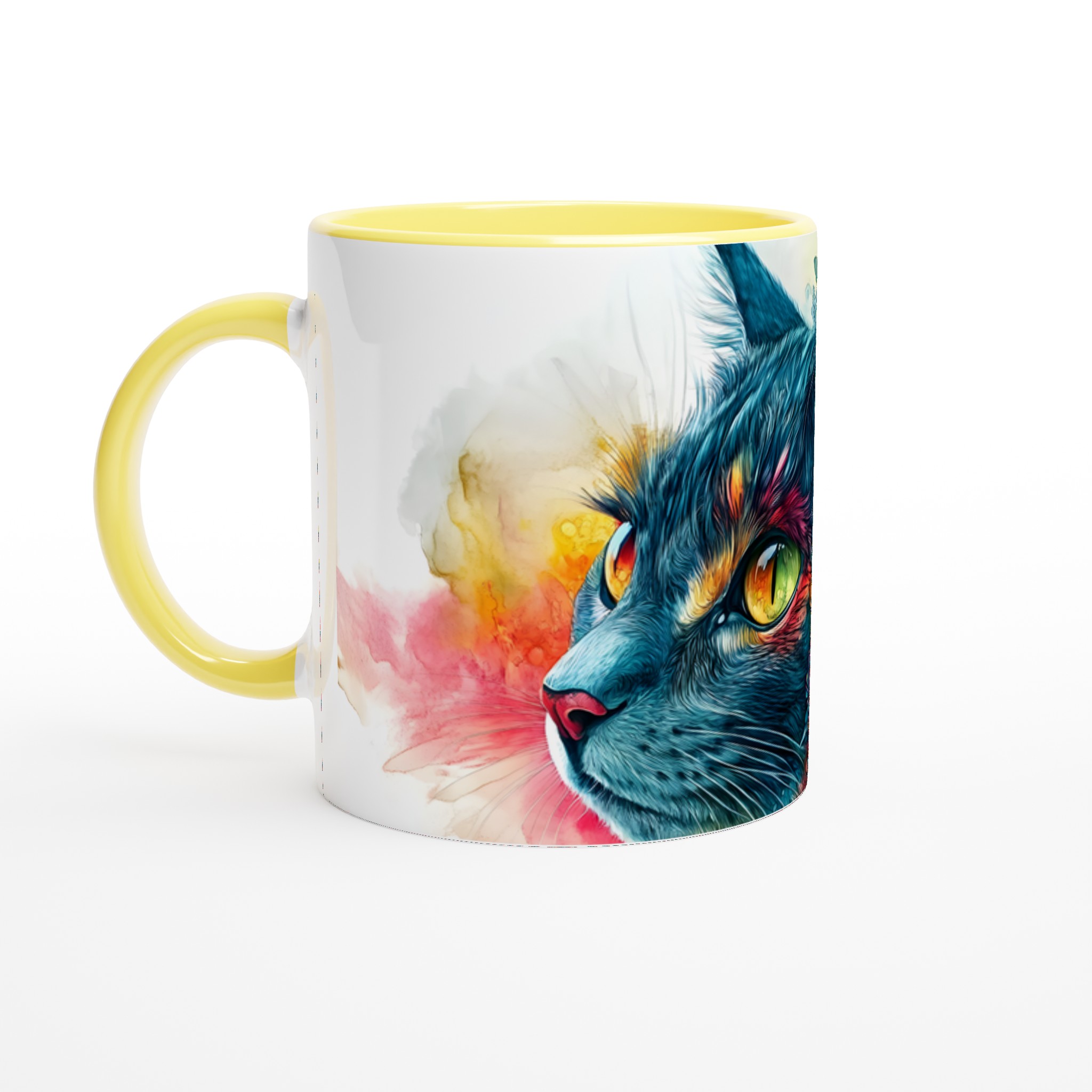 Färgsprakande Katt & Blomstermugg – 11 oz keramisk mugg för konstälskare 3 50281ef7-0354-4c39-a34a-4127864af2f6