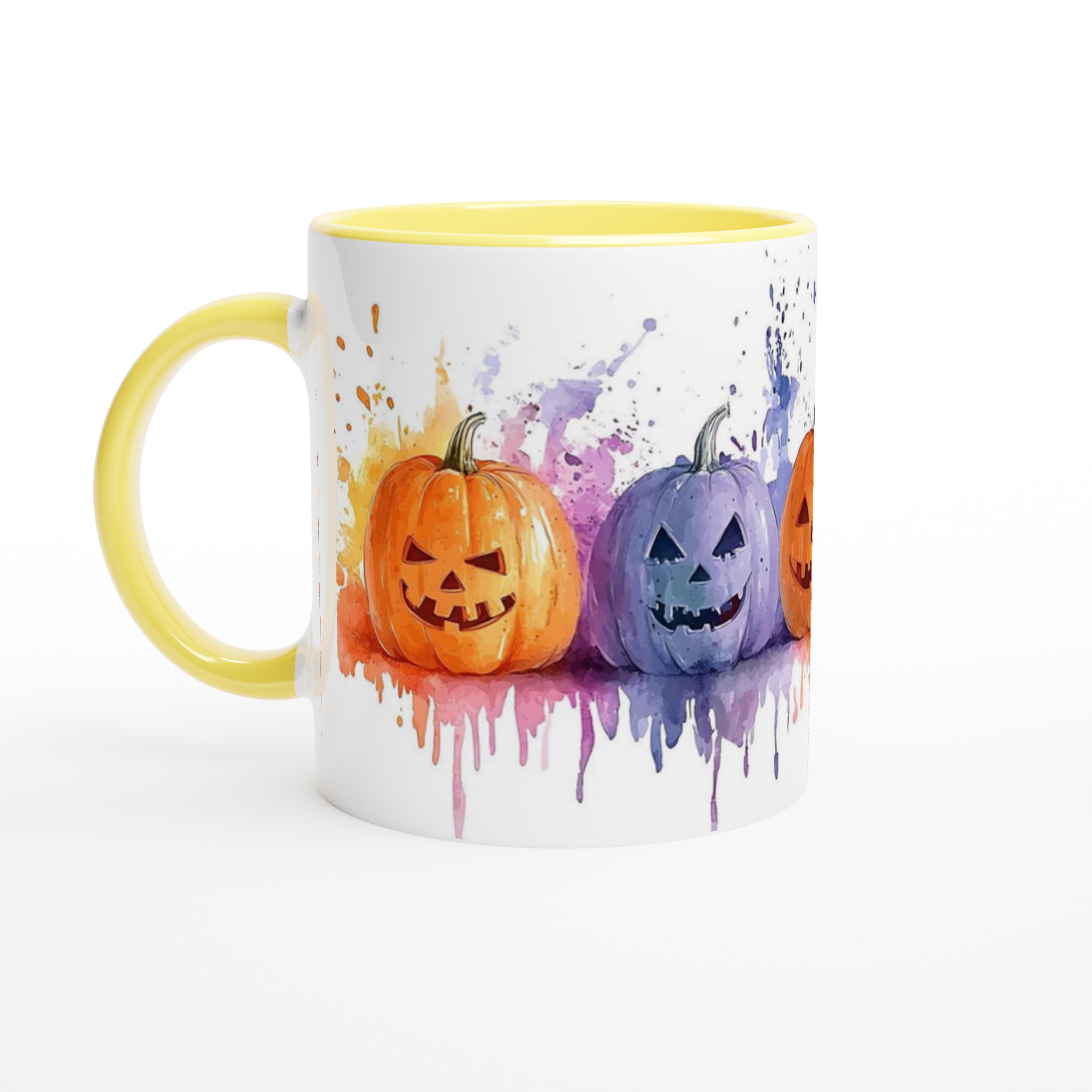 Färgsprakande Halloween Pumpa Mugg – Personlig Keramikmugg i 7 Livfulla Färger 3 502dea59-945c-417e-9a37-b9535ecb593e