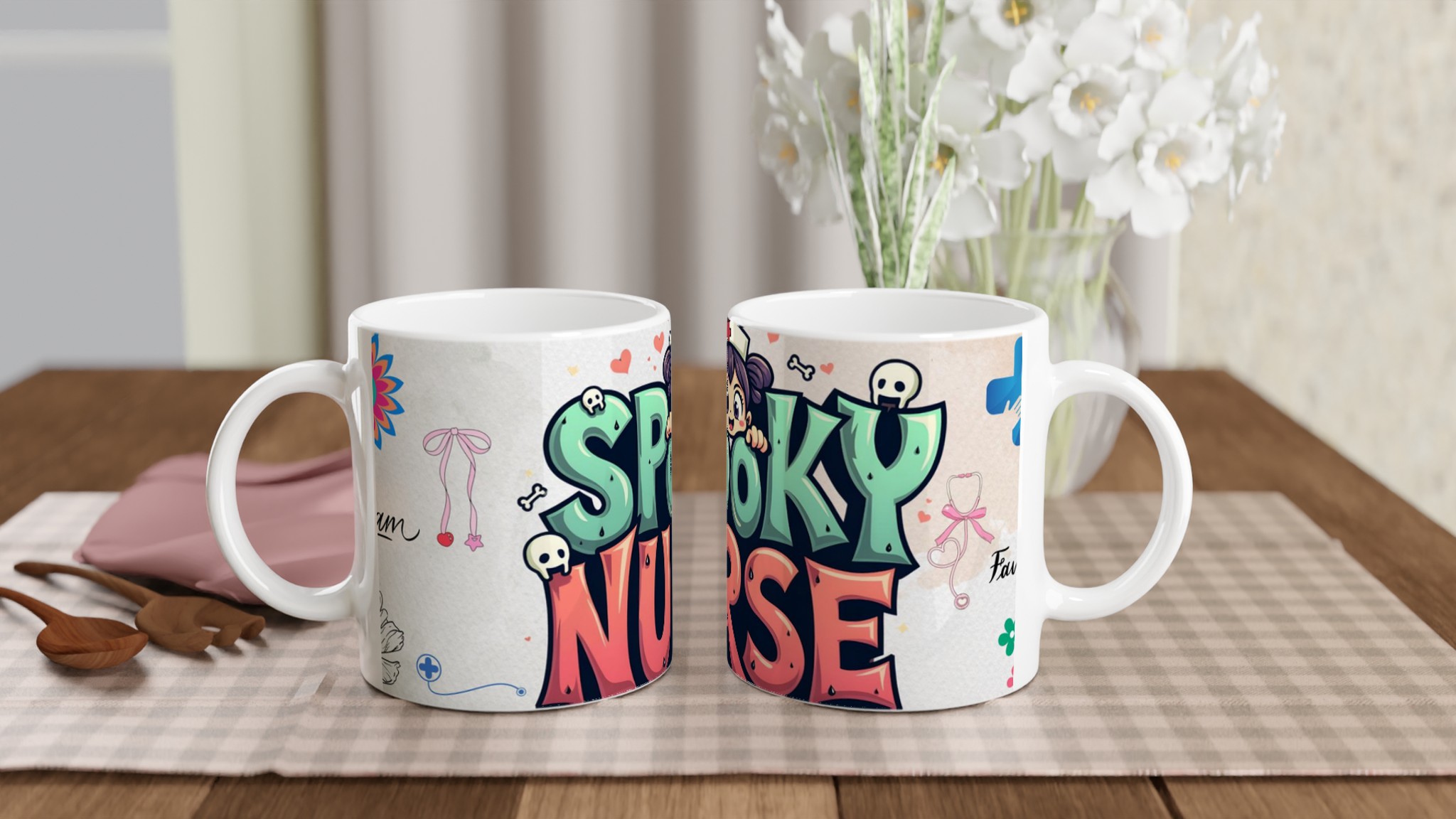 Spooky Nurse 11oz Keramisk Mugg – Färgstark, Lekfull & Perfekt för Alla Humör 10 50710d27-1ab9-416c-aab0-05ac4d590f4a