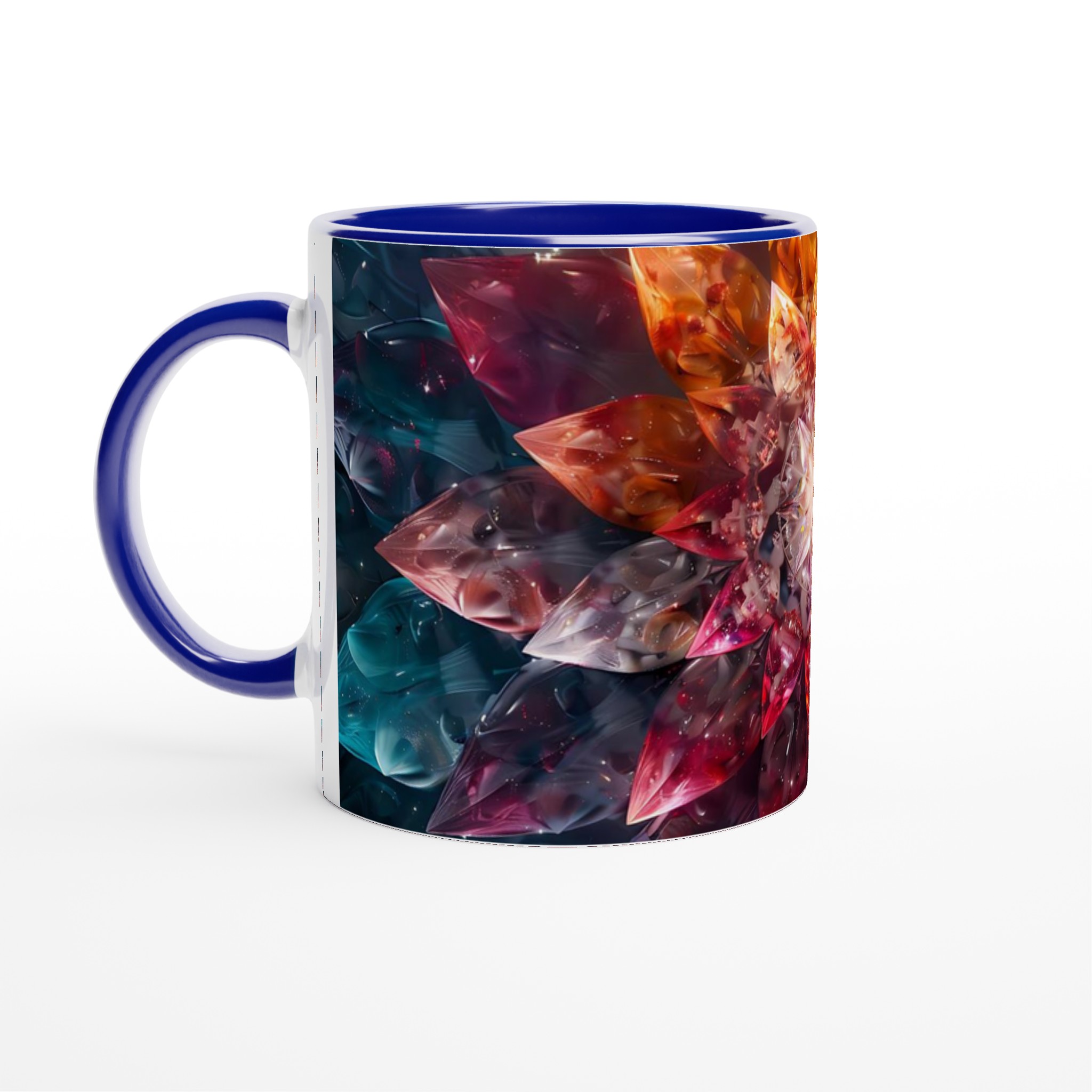 Abstrakt Kristallblomma 11oz Keramisk Mugg – Konstnärligt Tryck för Färgstarka Morgnar 2 51012792-a6c8-4be5-a734-79f19f344543