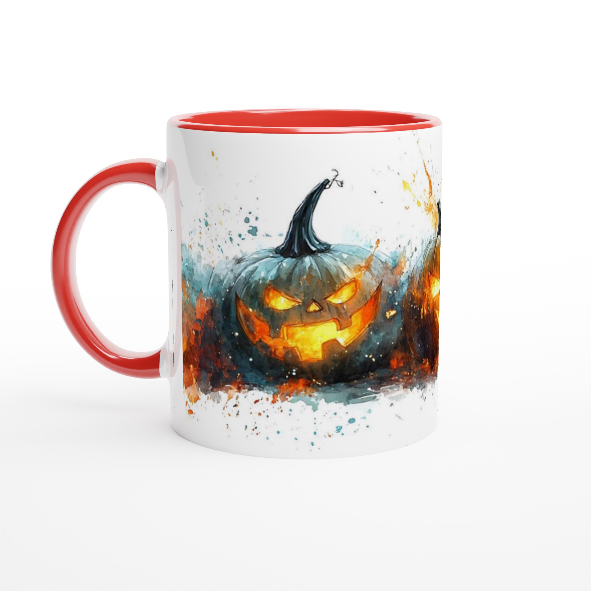 Spooky Watercolor Jack-o'-Lantern Keramikmugg – Perfekt för Halloween! 5 5104c296-92b5-4143-b58d-4896b4964ced