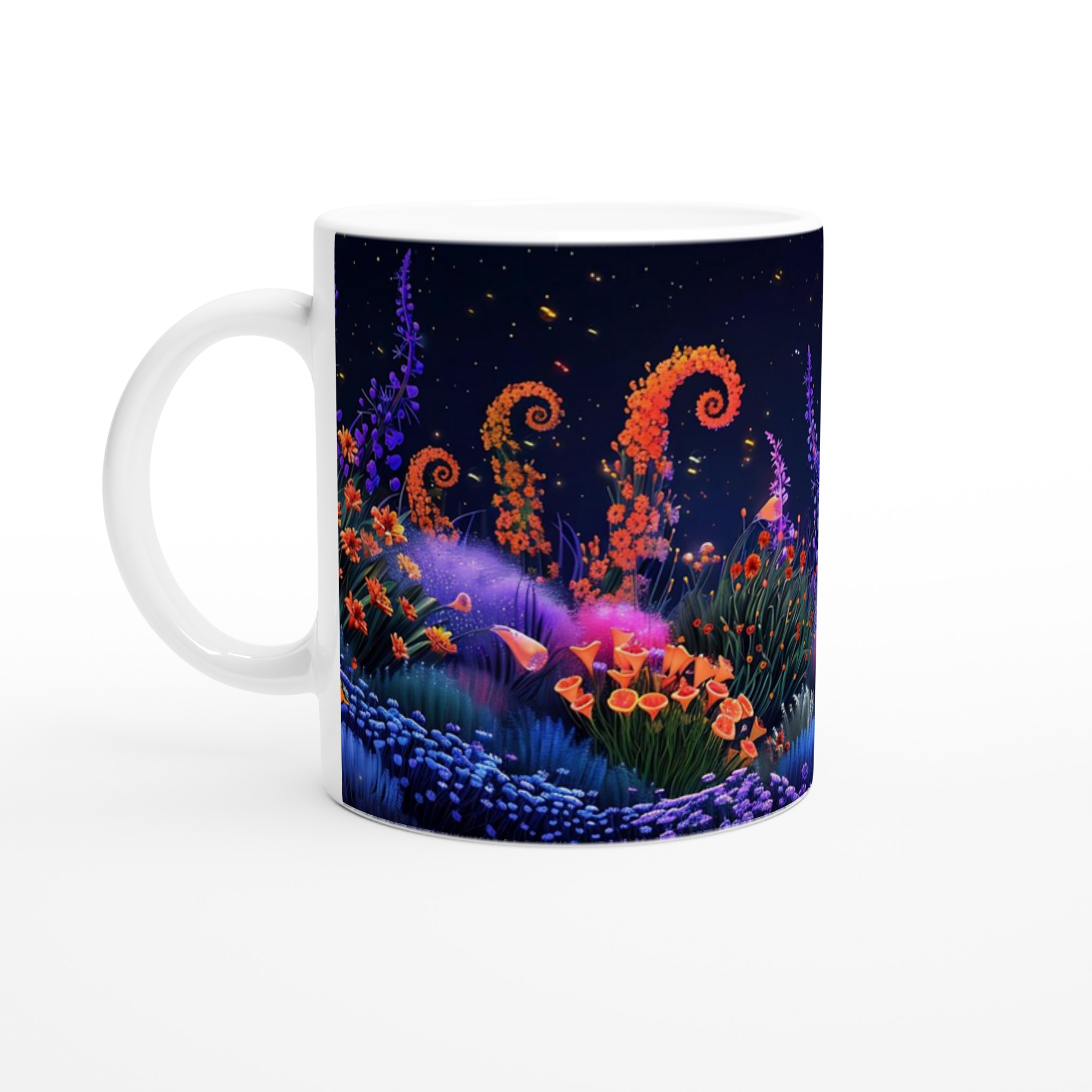 Magisk Nattblommor 11oz Keramikmugg – Drömsk Design i Färgstarka Nyanser 1 51392114-d4df-4483-9730-40f551278c38