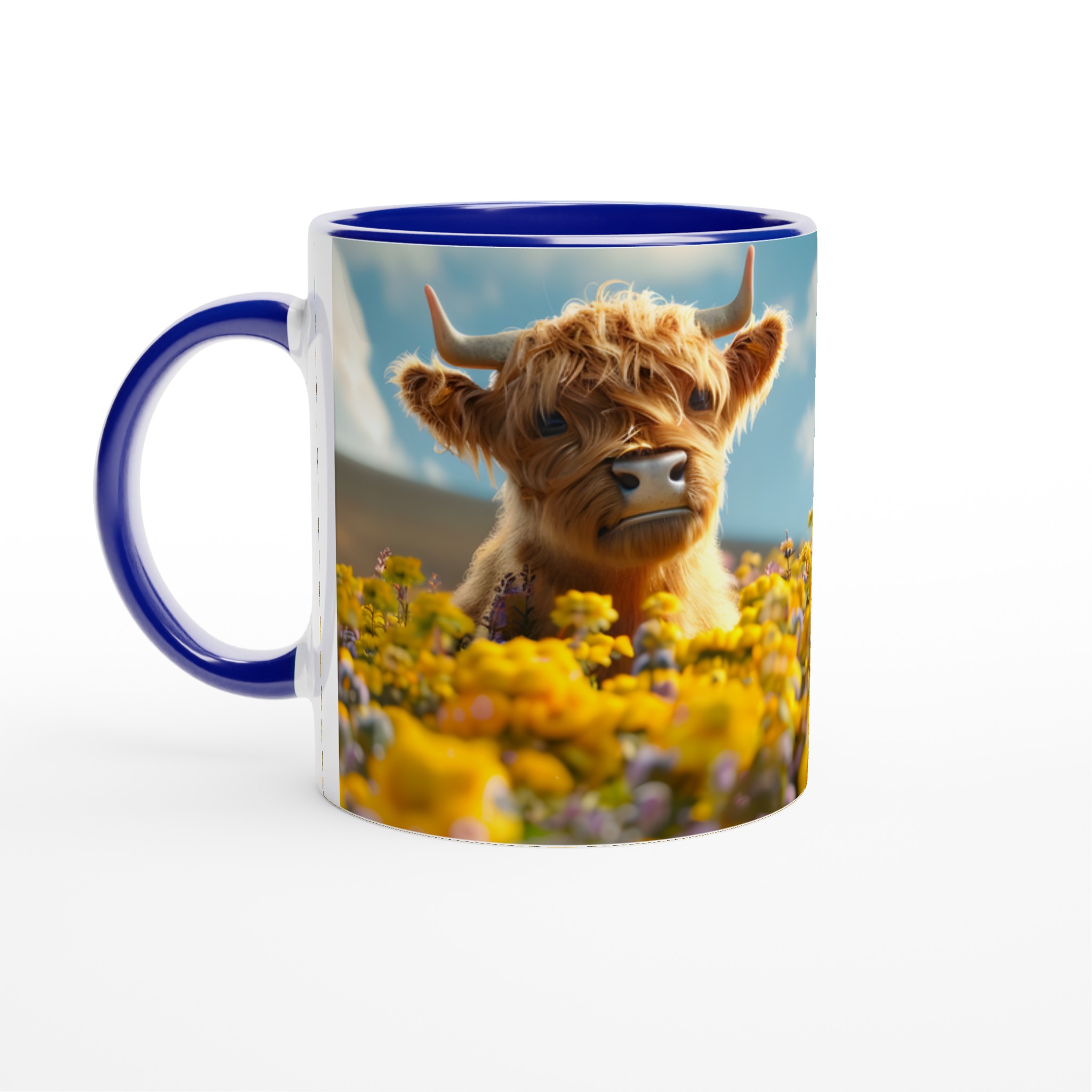 Charmig Highland Ko Mugg – Söt Djurdesign för Kaffeälskare i Åtta Färger, 11oz Keramisk Mugg 2 5139afb4-e21b-4989-bf07-acdf74b71b6a