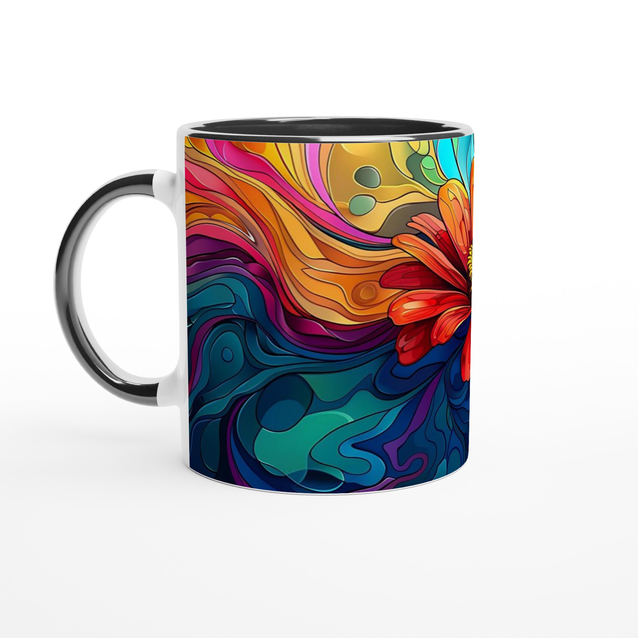 Konstfull 11oz Keramikmugg – Vibrerande Blomdesign & Färgval för Din Unika Stil 4 5142d15d-d457-4fac-a1d7-da9b826e59a7