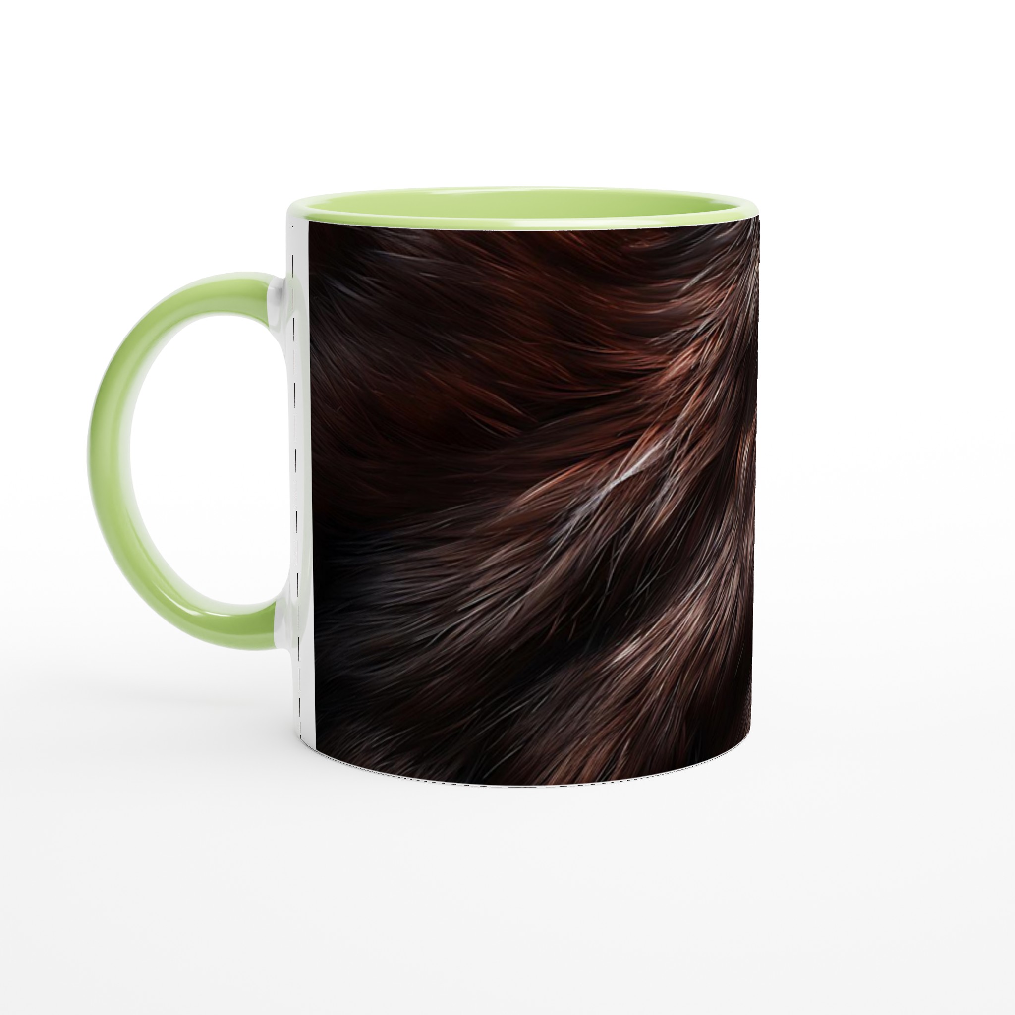 Vit 11oz keramisk mugg med varm, levande pälsdesign i flera färger 7 514e99d9-cdab-4b8d-acad-5cc28366c390