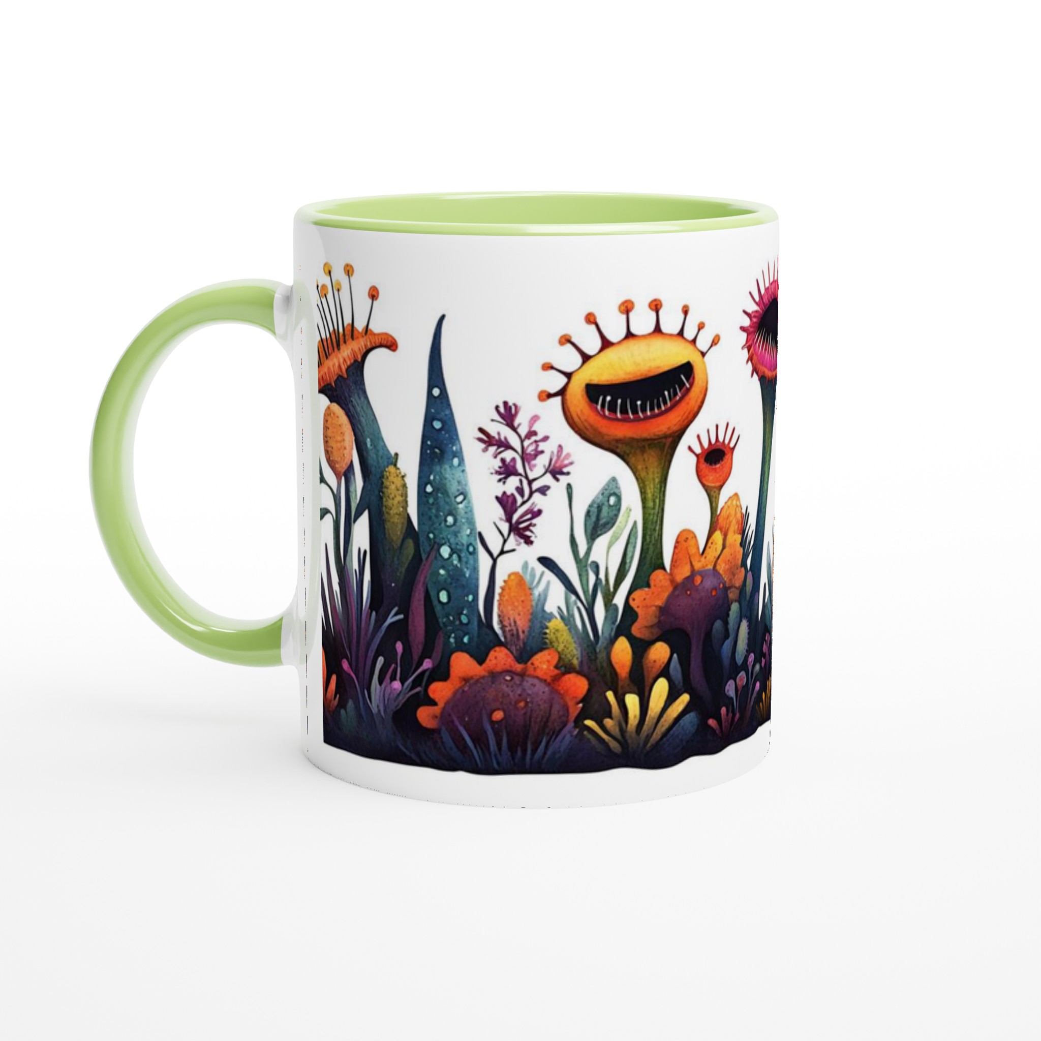 Mystiska Blommor 11oz Keramisk Mugg - Drömsk Design med Livfulla Färger 7 51739648-1b12-4de2-80da-776c9f251d34