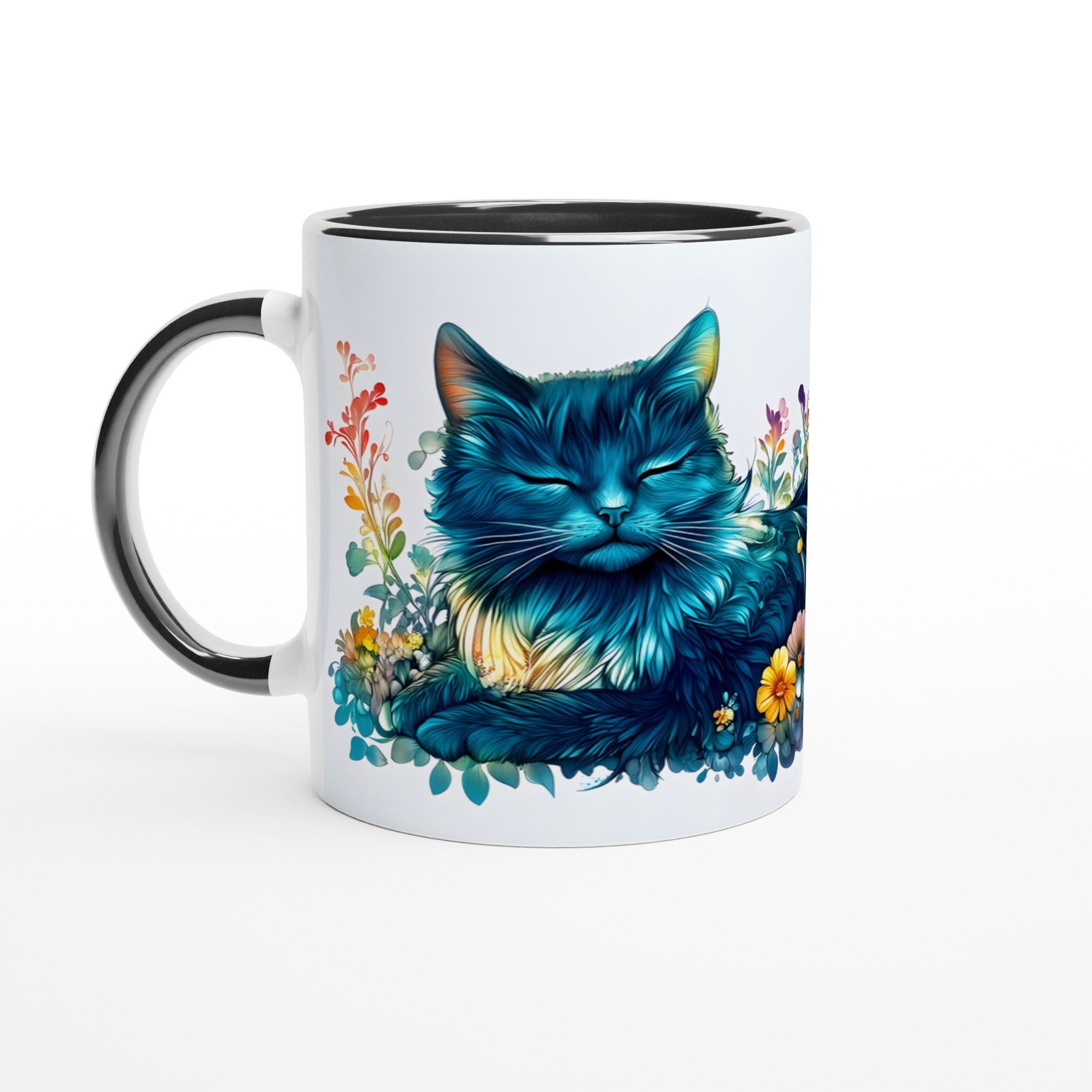 Magisk Katt & Blommande Trädgård 11oz Keramisk Mugg – Färgglad Konst för Din Fikastund 4 51864925-9d4e-4c1f-86b9-d96395bfdfc7