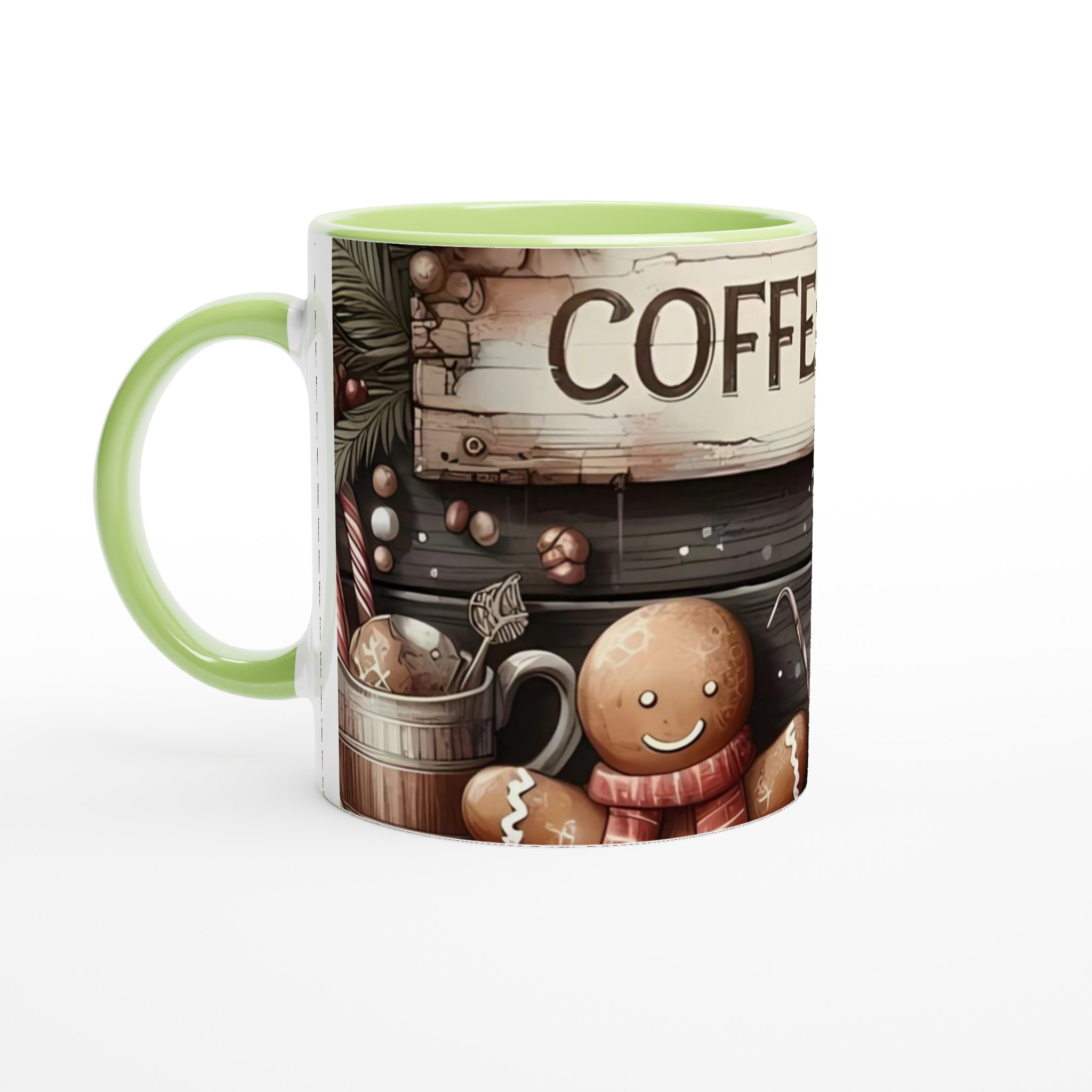 Vit 11oz keramisk mugg med mysigt julmotiv – välj bland sju charmiga färger 7 519d0b8a-3963-44b6-a72f-0a57019a32ba