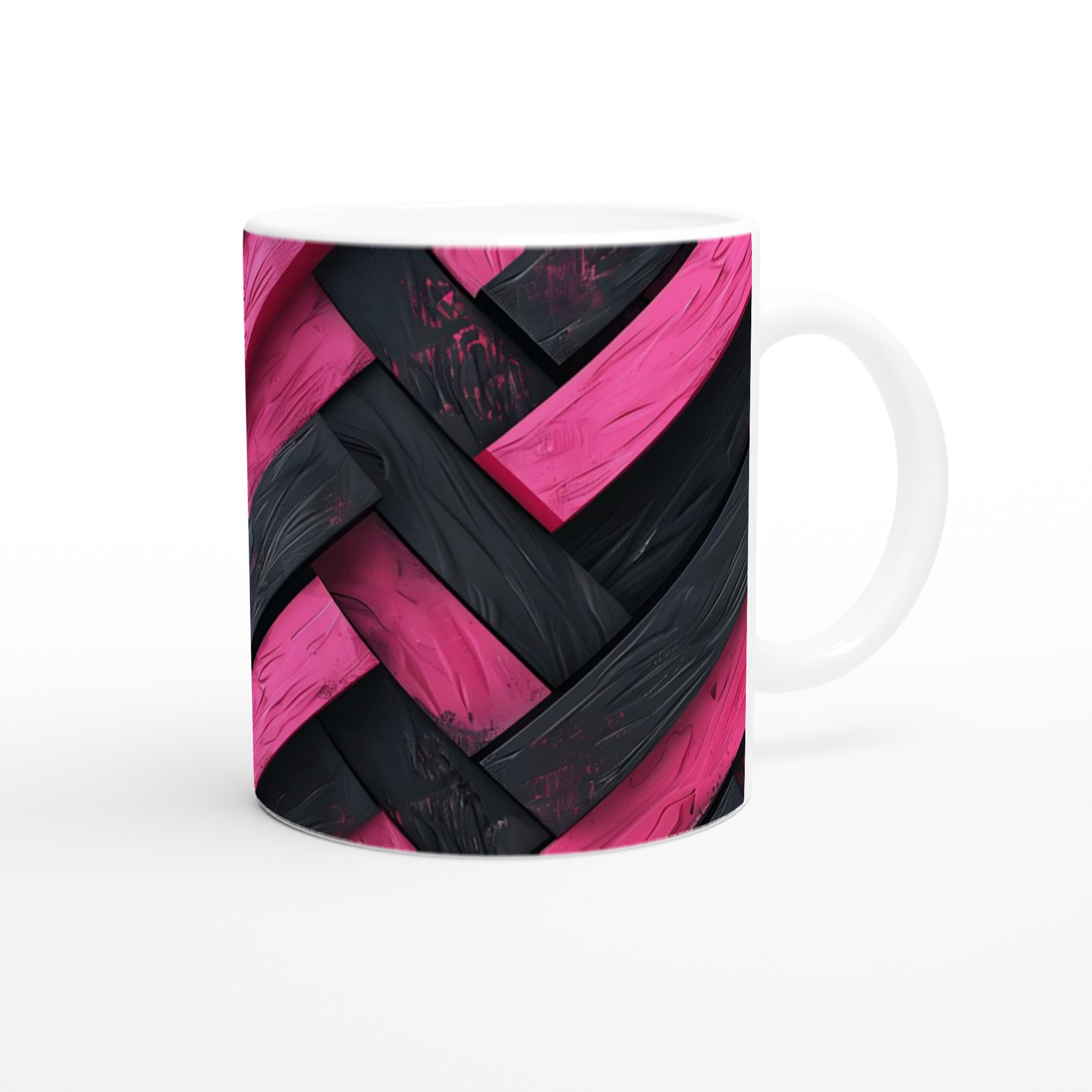 Vit 11oz keramisk mugg med djärv rosa och svart modern design – välj bland sju livfulla färger 9 51c1b84d-415b-479c-b8cb-cfbda3976efb