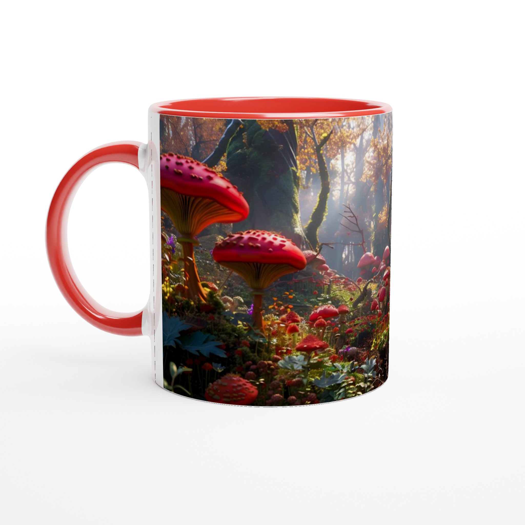Förtrollad Skog Mugg – Levande Röd Svamp Design på 11oz Keramikmugg 5 520714c6-b583-485f-9c3e-3f4024d97f16