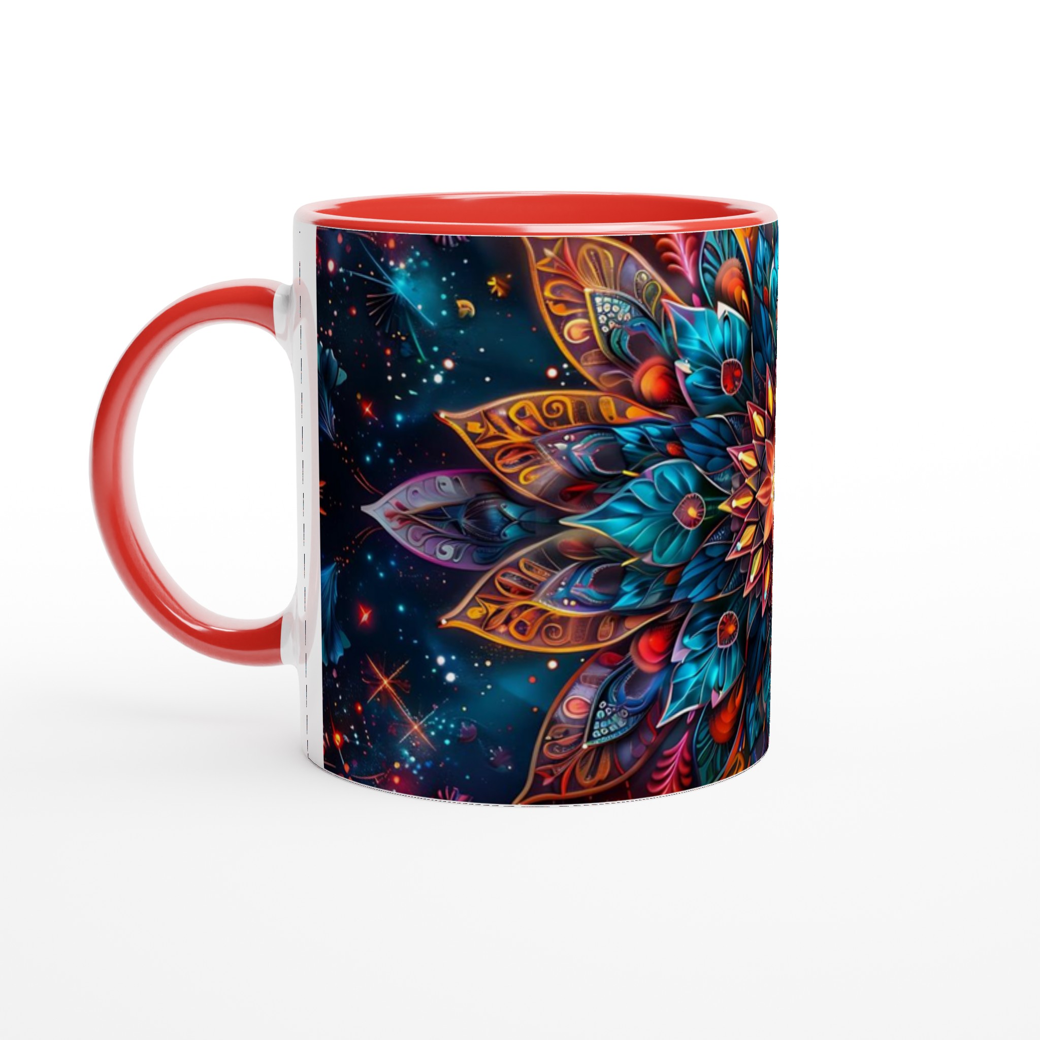 Kosmisk Mandala Mugg – 11oz Keramisk Kaffemugg med Fantasifull Design & Levande Färger 5 5243a0df-9c00-4f8e-8b7d-19daca04b7e2