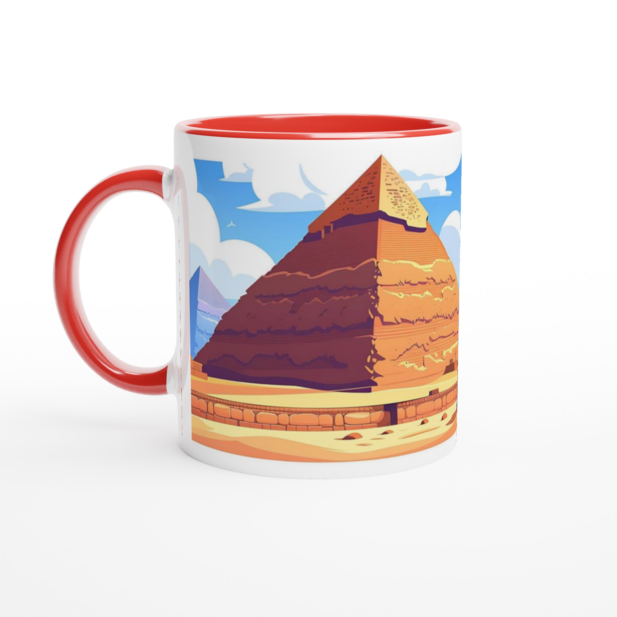 Egyptisk Pyramider & Sfinx Mugg - Klassisk Resedesign i Valfri Keramisk Färg 5 525cd32f-ad15-4693-af17-28d0f07b24e9