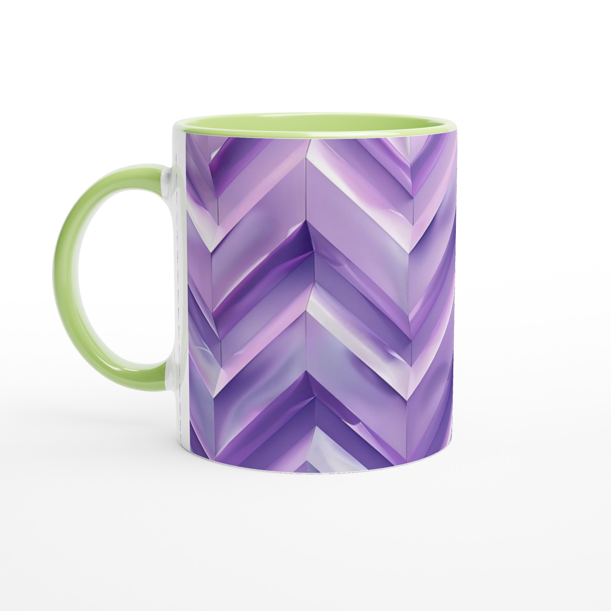 Abstrakt Lila Chevron 11oz Keramisk Mugg – Elegans i Varje Klunk 7 5266531e-a93e-44a1-a5b2-614085459353