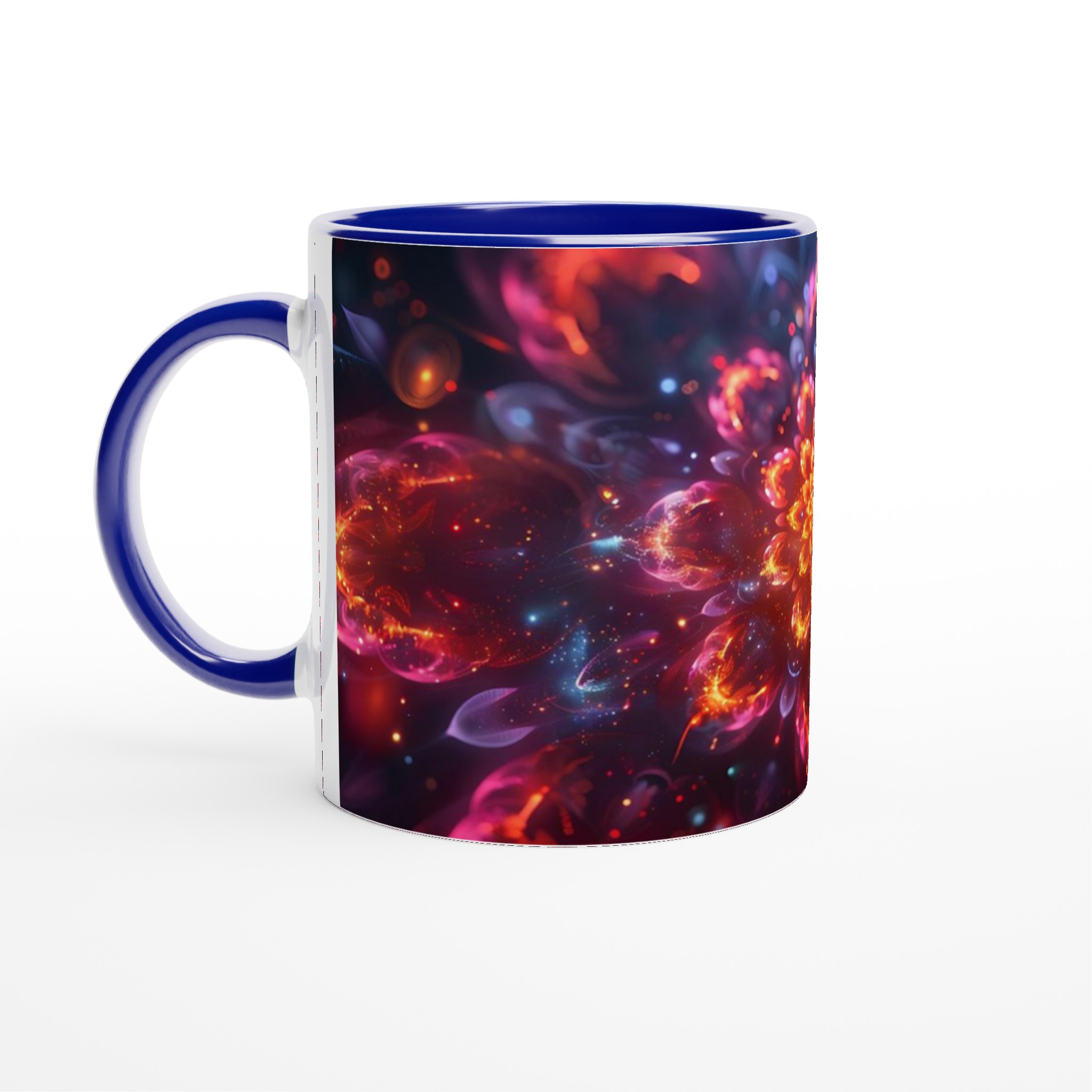 Kosmisk Blomsterdröm: 11oz Keramikmugg i Åtta Levande Färger – Diskmaskin- och Mikrovågsugnssäker 2 5270cd67-c296-4429-a7b2-79fd6fedb94d