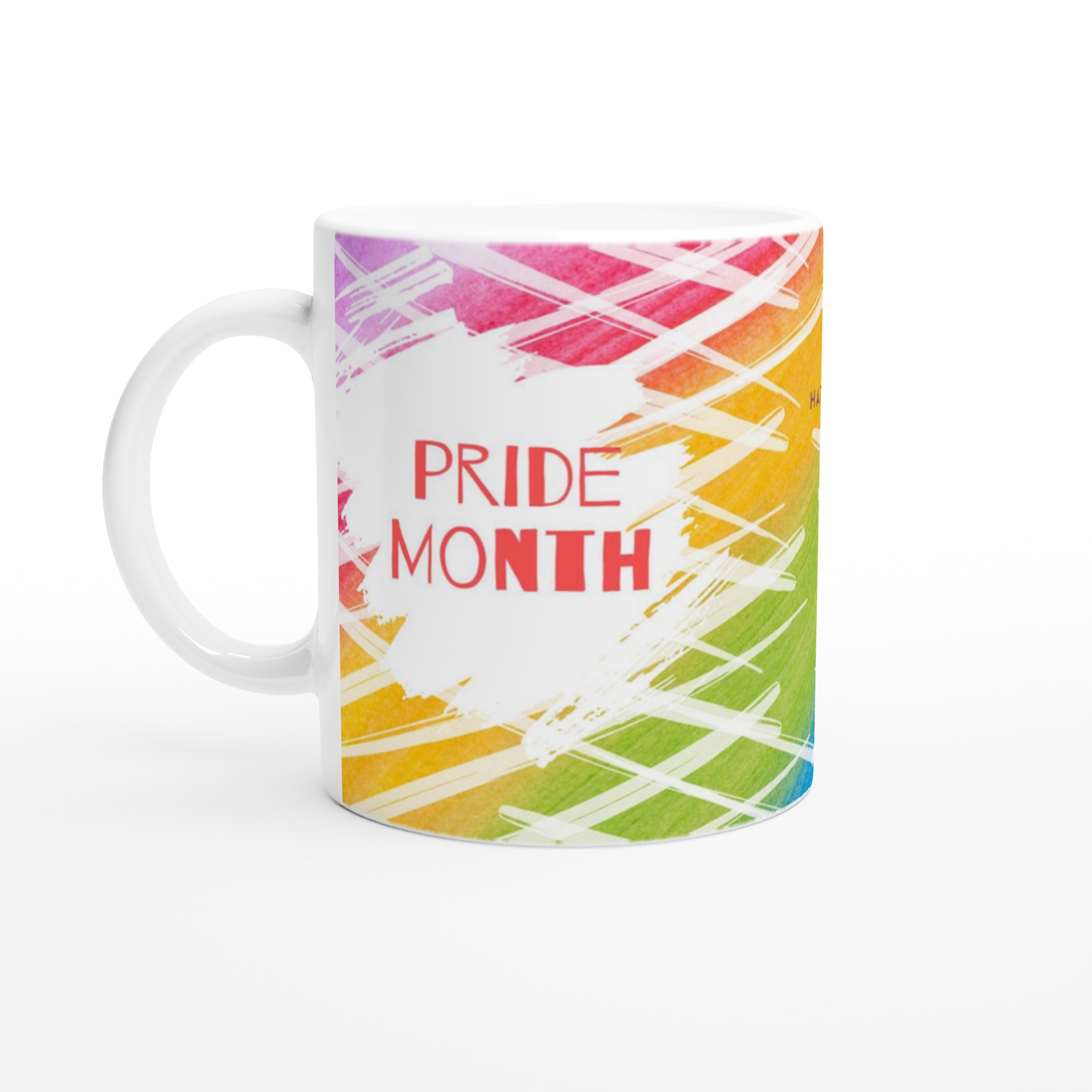 Vit 11oz keramisk mugg – fira Pride Month med färgstark stil i sju keramiska nyanser 1 5270d79e-9913-4982-bba0-df23eb66b7cb