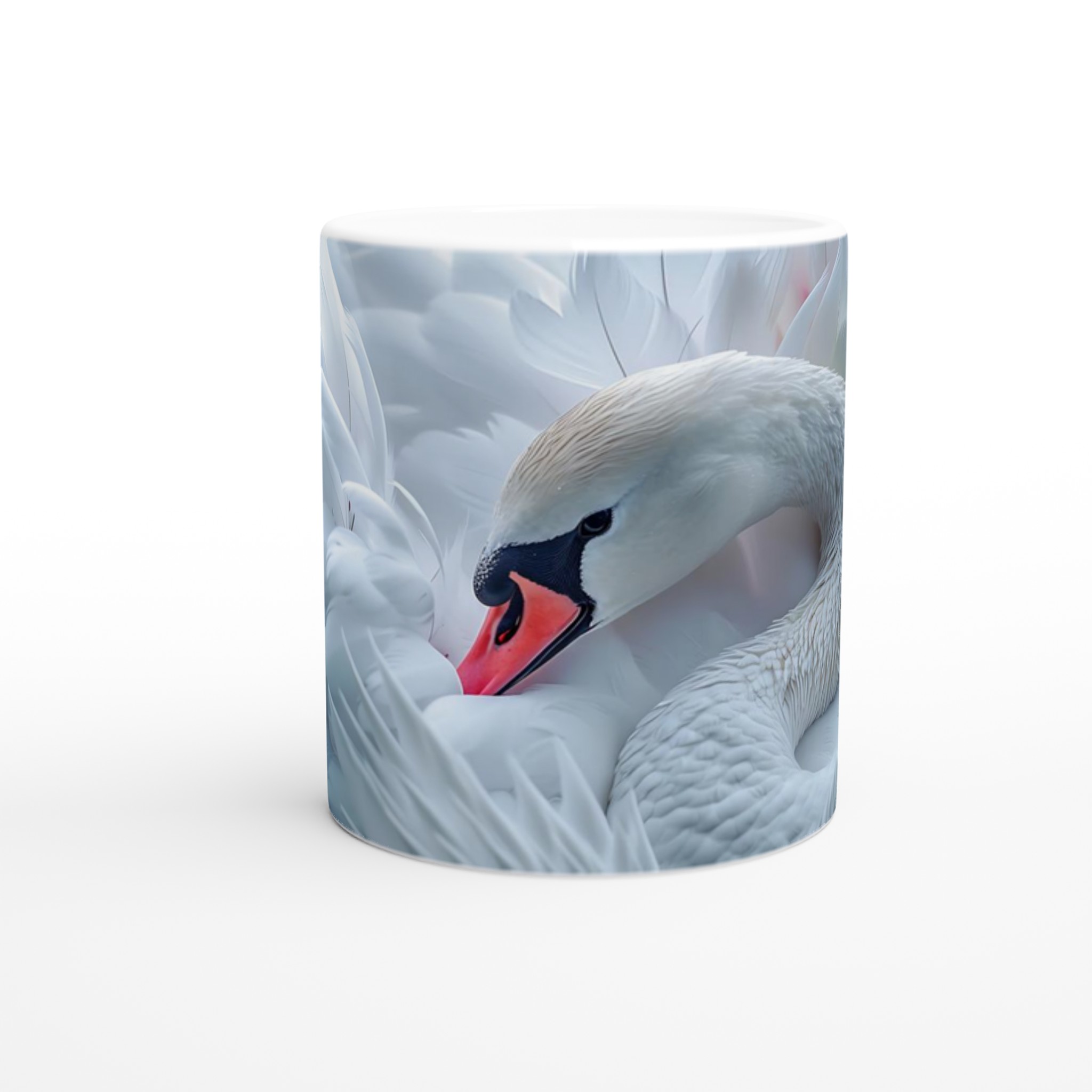 Elegant Svankärlek 11oz Keramisk Mugg – Dröm Dig Bort i Fjädermjuk Perfektion 8 527b30a7-33d3-48e4-8ae3-6278cb659f54