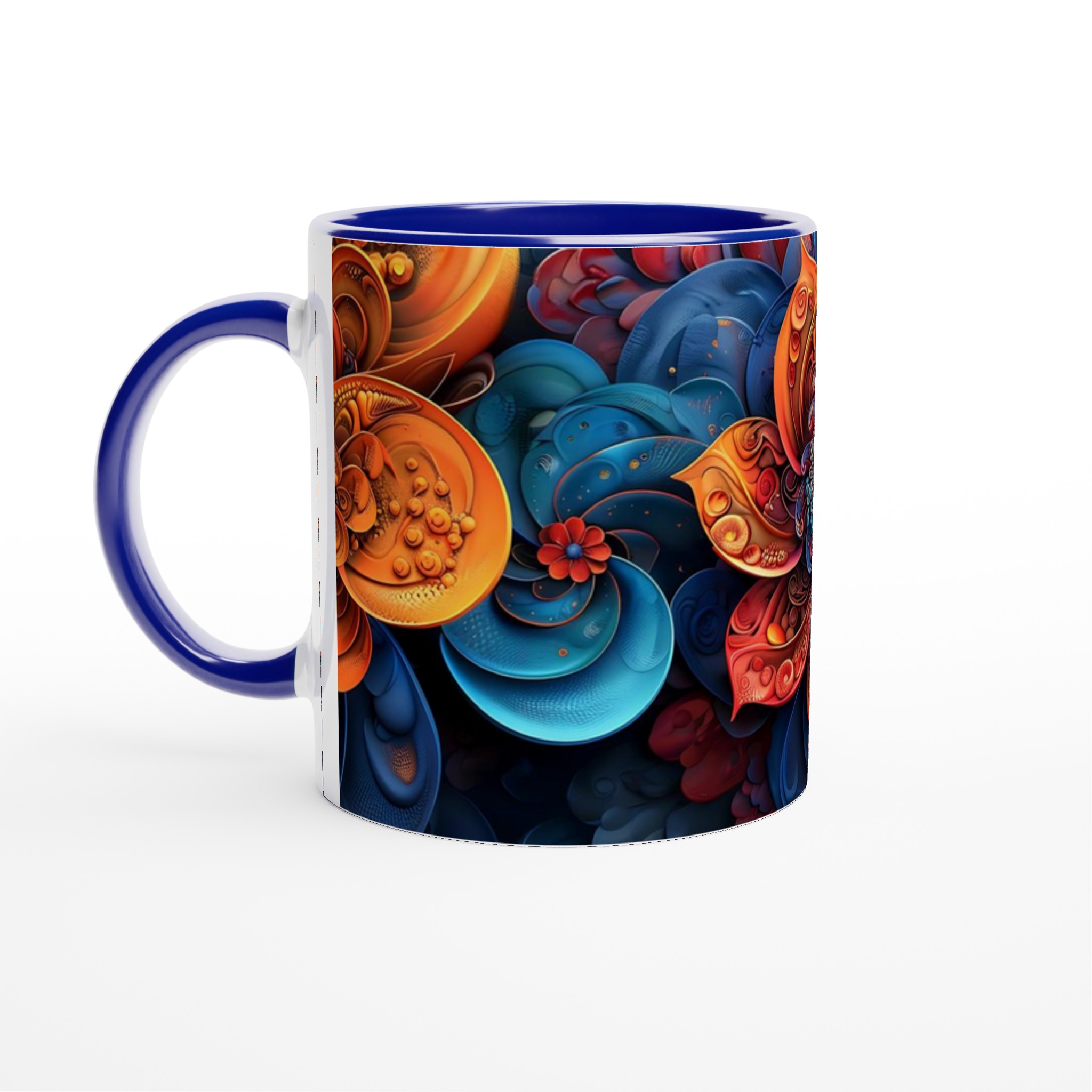 Abstrakt Blomstermugg: Levande Keramik i ditt Val av Färg – 11 oz 2 528101ff-c3be-4663-8250-cf92e6f1cf36
