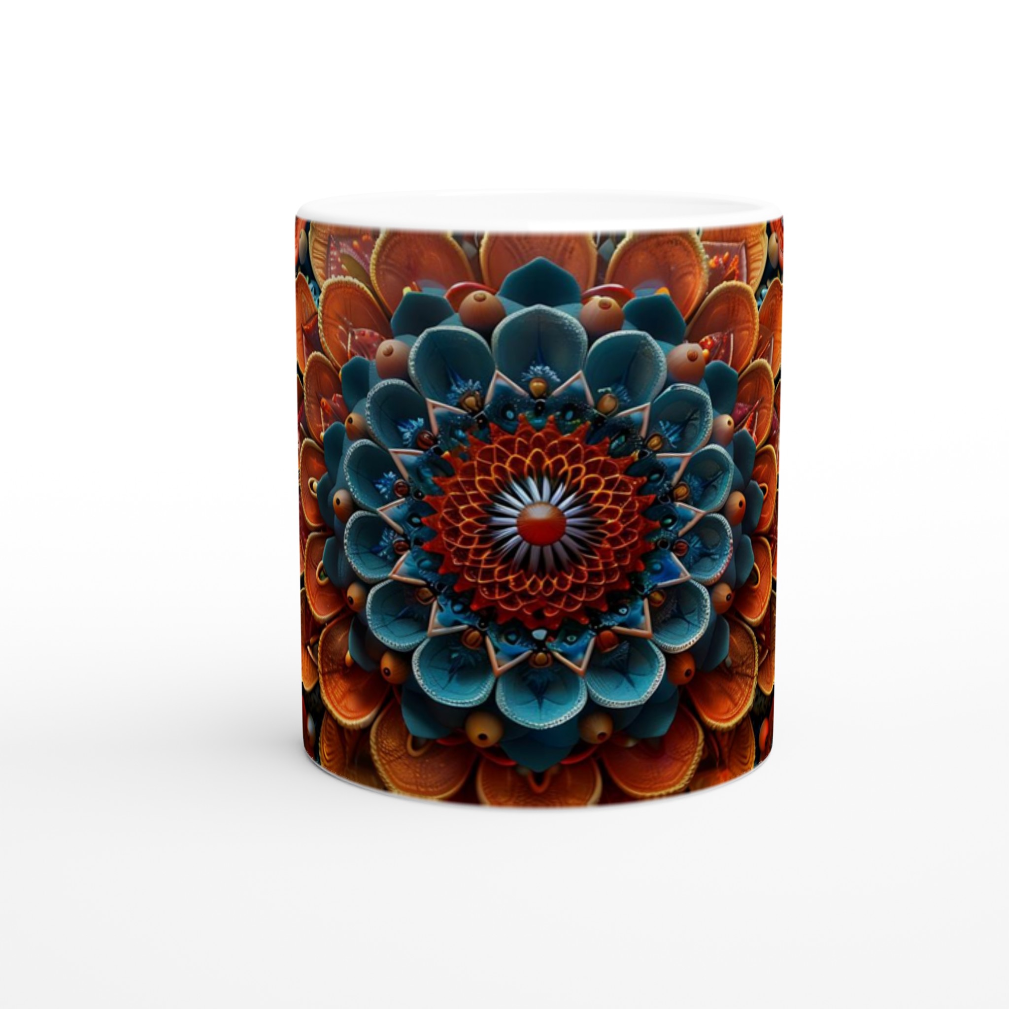 Mångfärgad Mandala Keramikmugg - 11oz Premium Kaffekopp i ditt val av sju livfulla färger 8 52891080-6ffa-4164-b10f-0a0701758a43