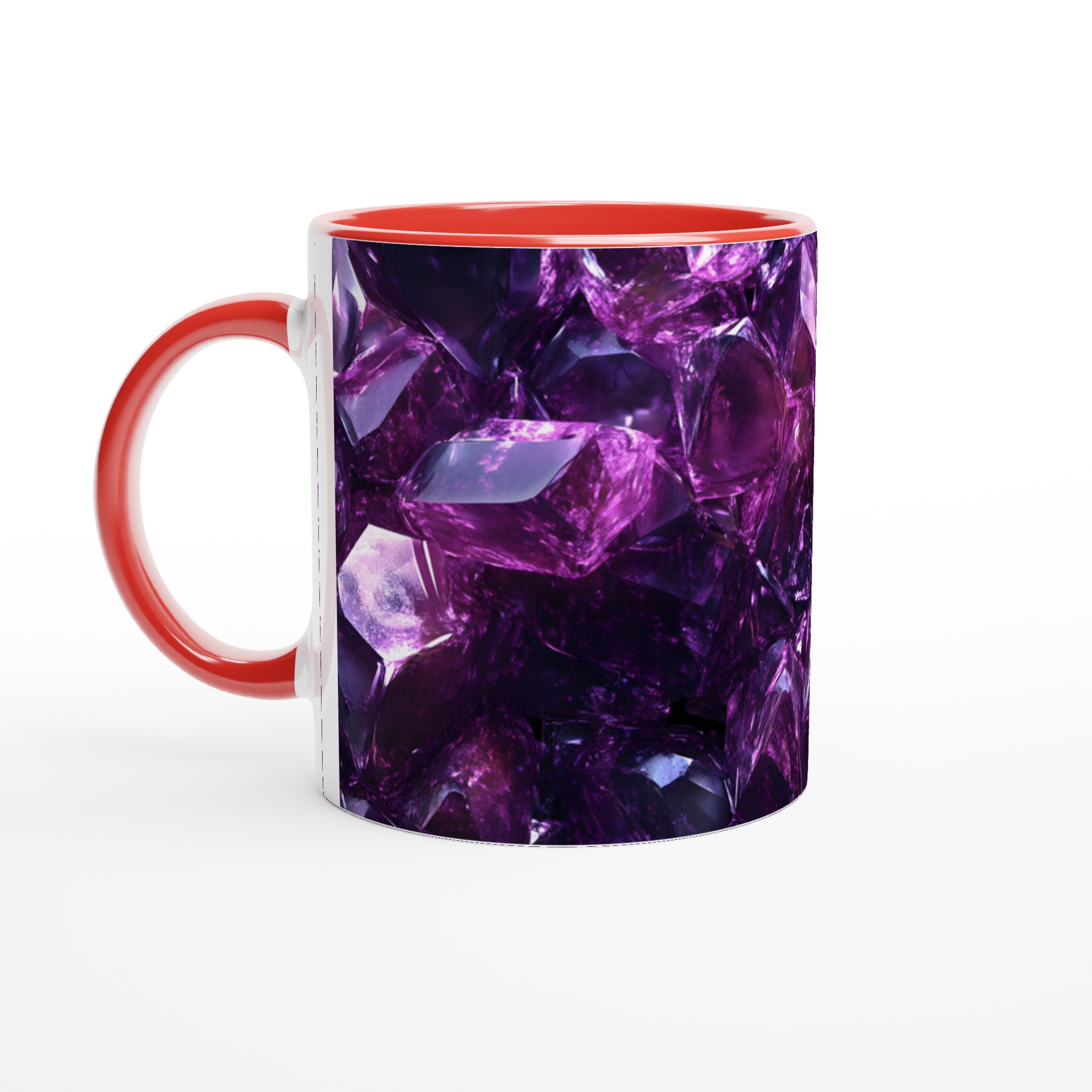 Amethyst Sparkle 11oz Keramisk Mugg – Geometrisk Kristall Design i Glänsande Lila Nyanser 5 52bfeca3-e665-4f59-bae2-dc0504ed0565