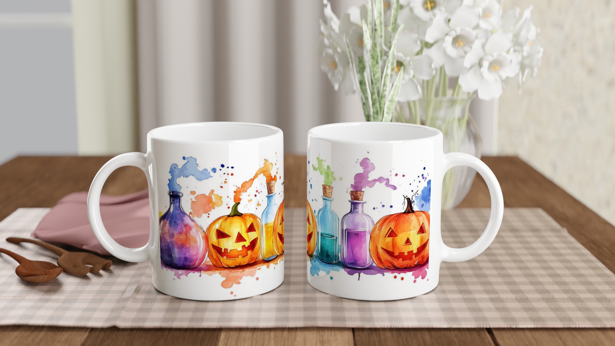 Spooky Brews & Happy Pumpkins – Färgstark Halloween Keramikmugg i ditt val av 7 nyanser 10 52ca6eea-a0d0-4380-b2bc-558321f46d24