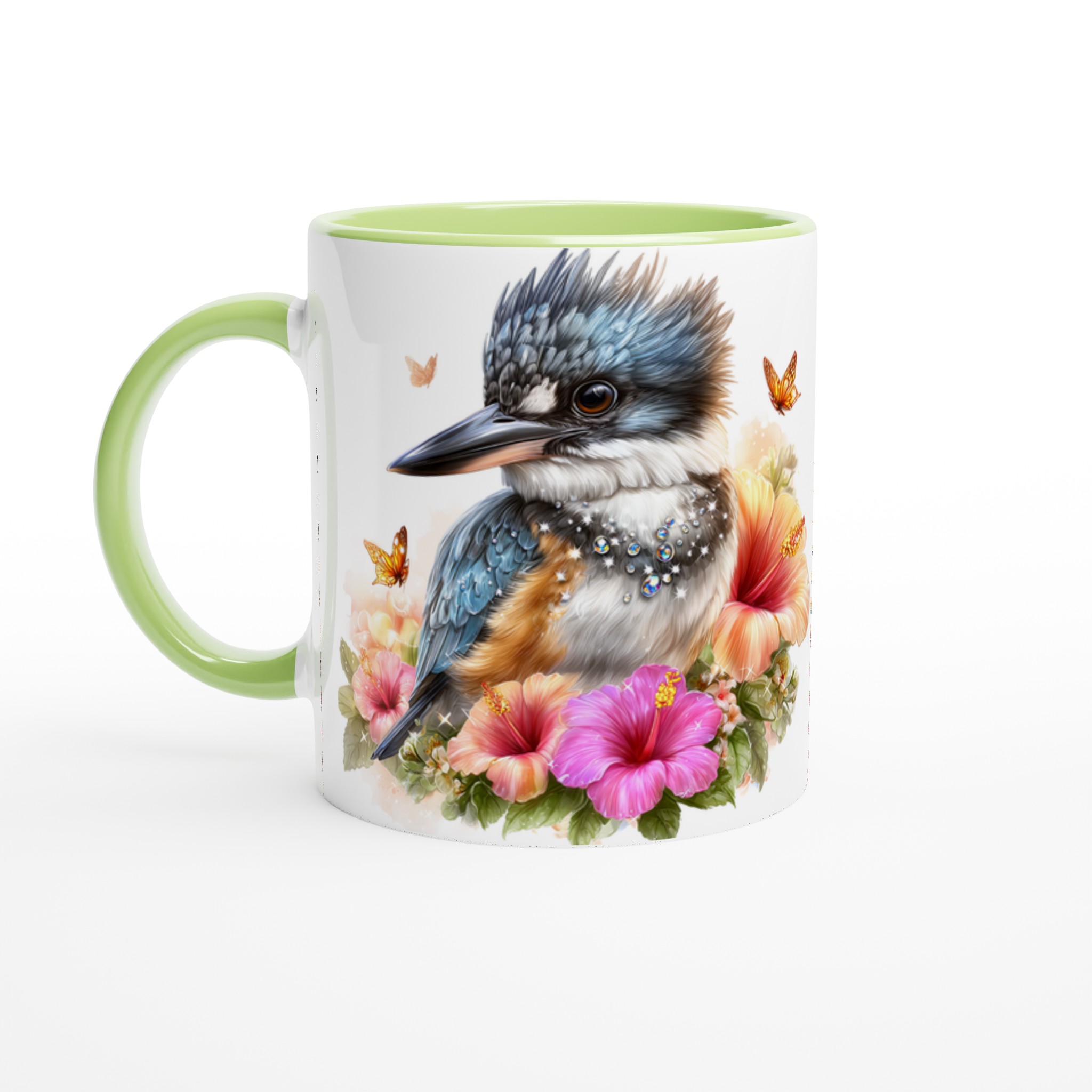 Kungsfiskare & Hibiskus Keramikmugg – Färgstark 11oz Kaffekopp för Naturälskare 7 52e6583f-0d51-48ec-b89c-bc89036a5004