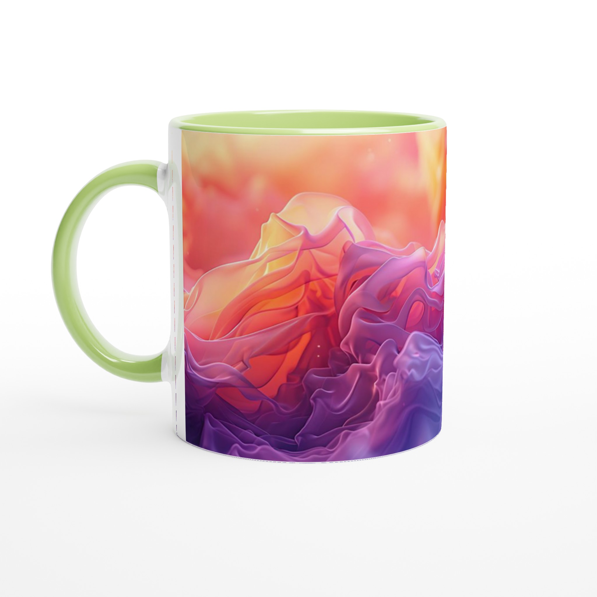 Abstrakt Färgprakt 11oz Keramisk Mugg – Drick med Stil i Varmrosa & Lila Nyanser 7 534b15b0-1f0b-4333-9a15-93f71b9b933d